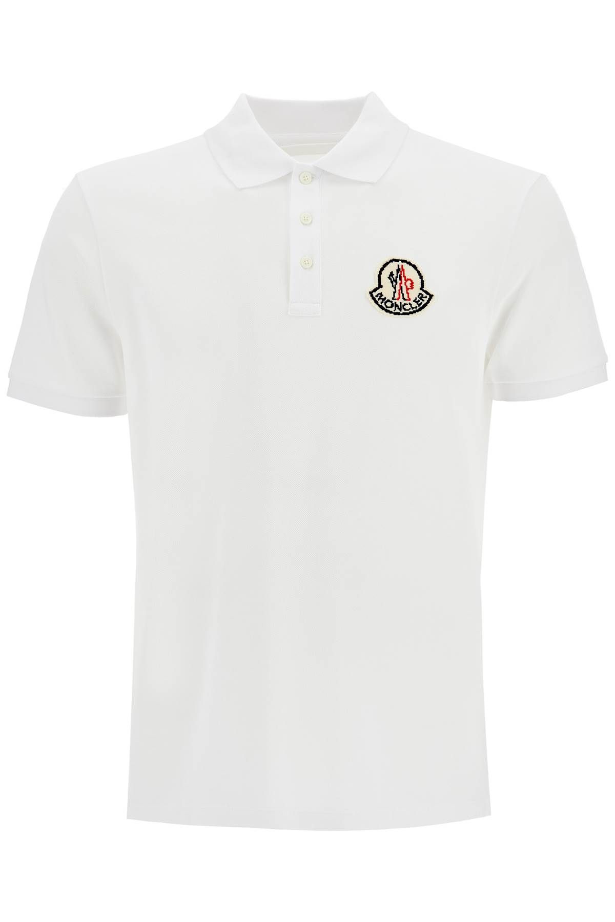 Moncler MONCLER 'pixel effect logo polo shirt'