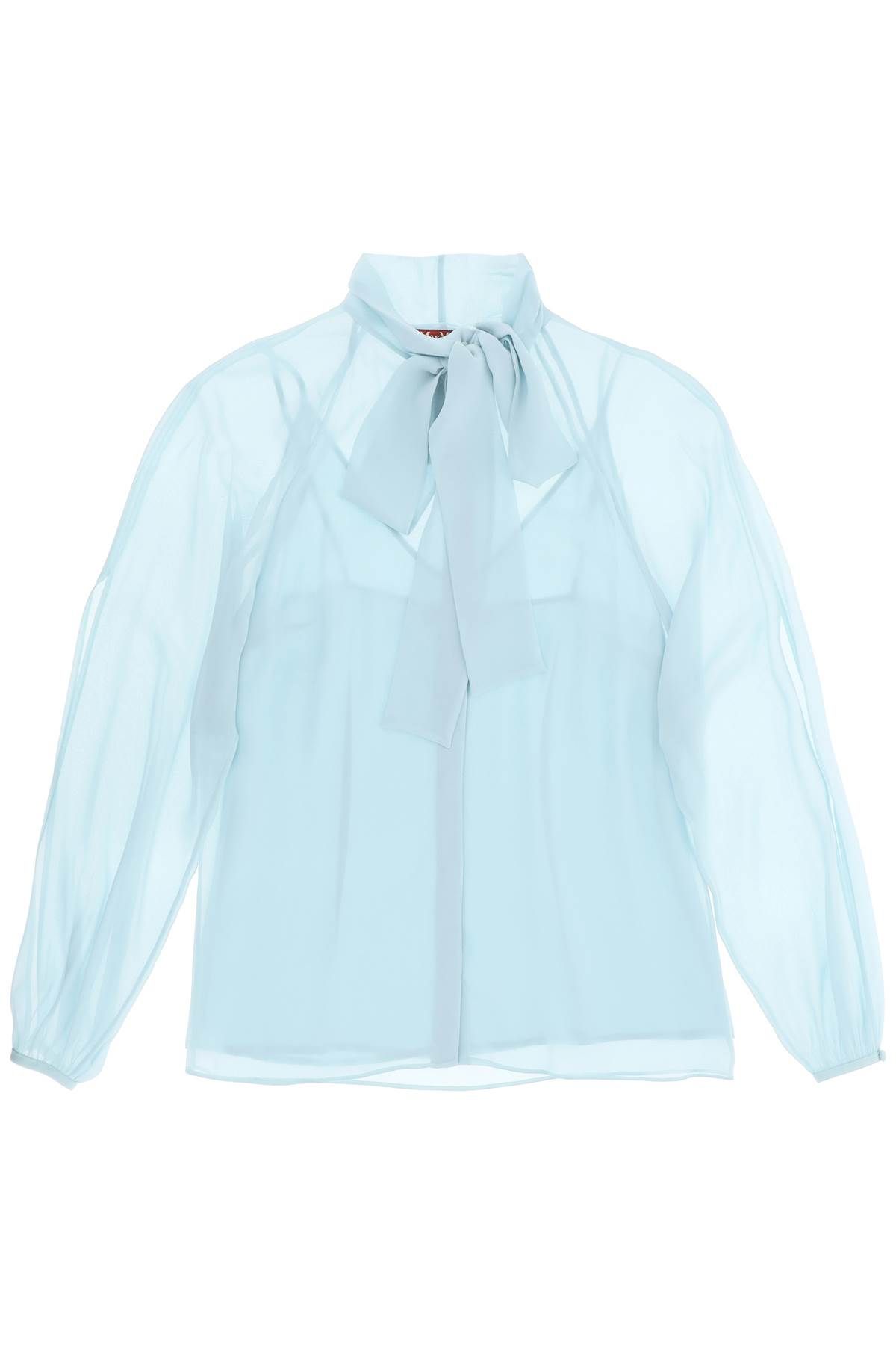 MAX MARA STUDIO MAX MARA STUDIO fascino silk shirt with lavalliere tie