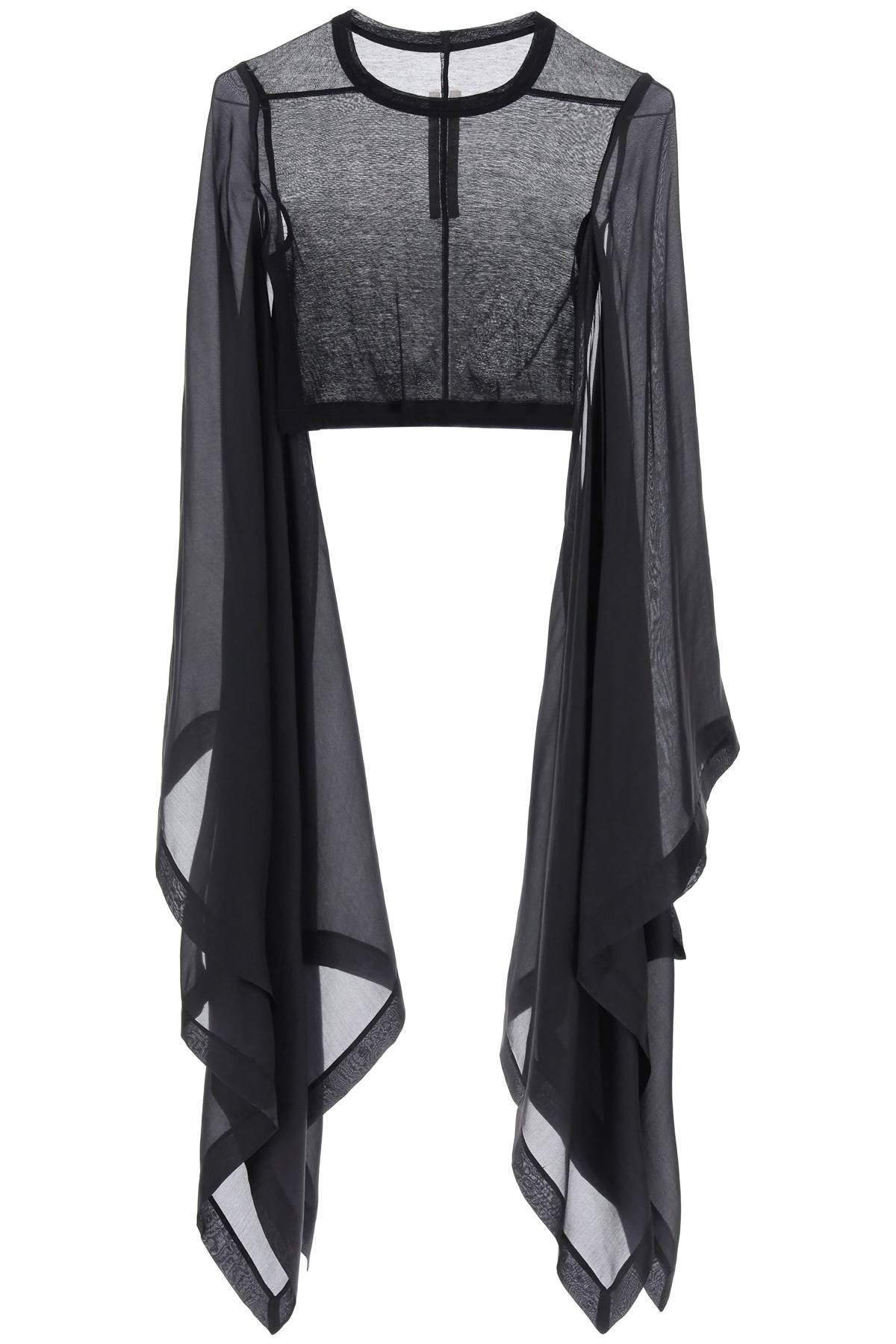 Rick Owens RICK OWENS "cropped top with cape sleeves"