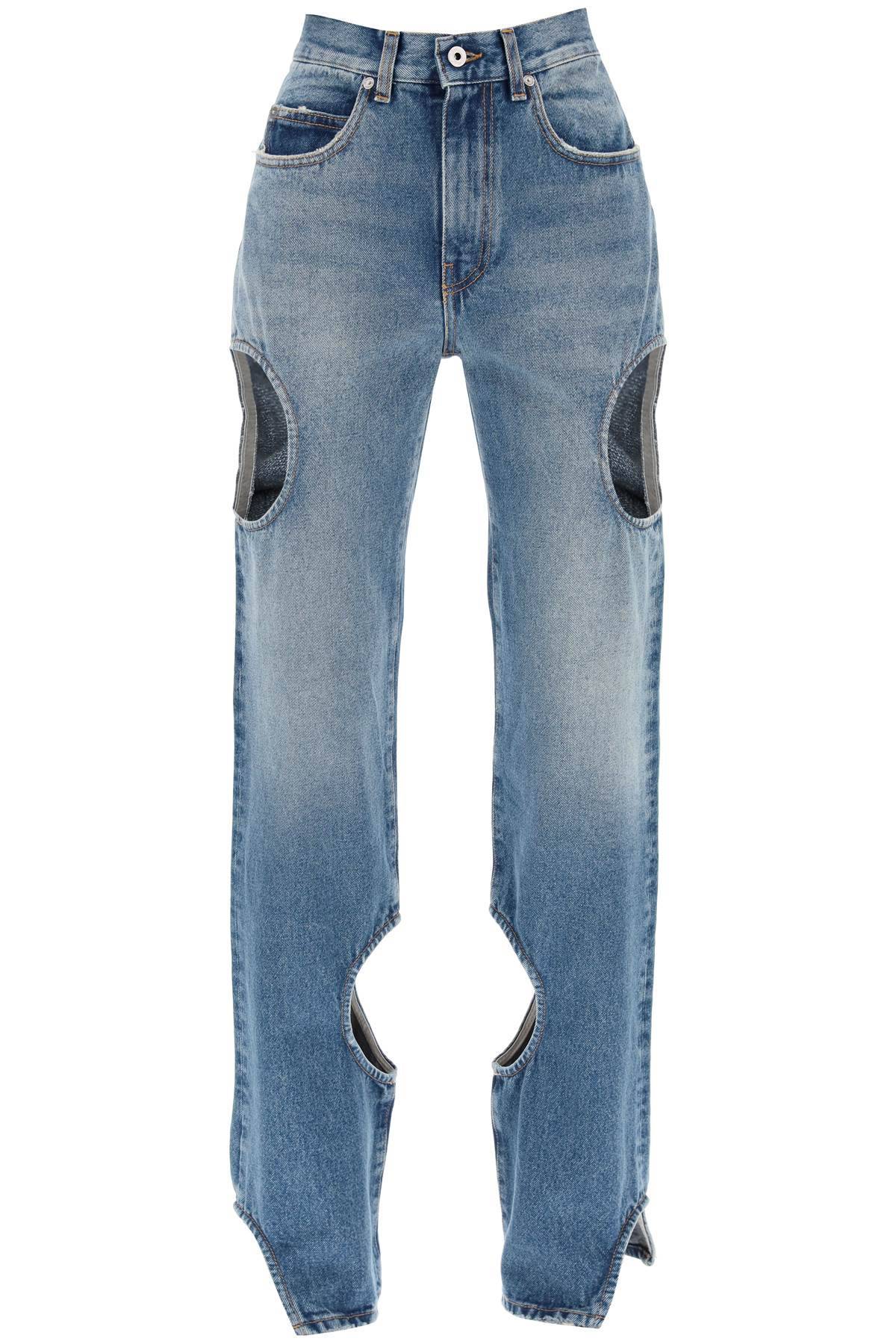 OFF-WHITE OFF-WHITE meteor cut-out jeans