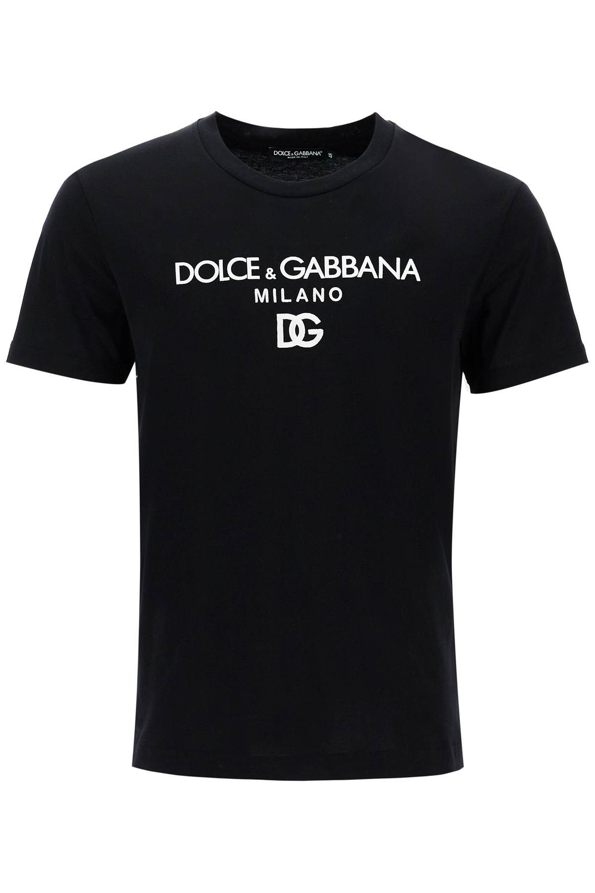 Dolce & Gabbana DOLCE & GABBANA "dg embroidered t-shirt with lettering logo print