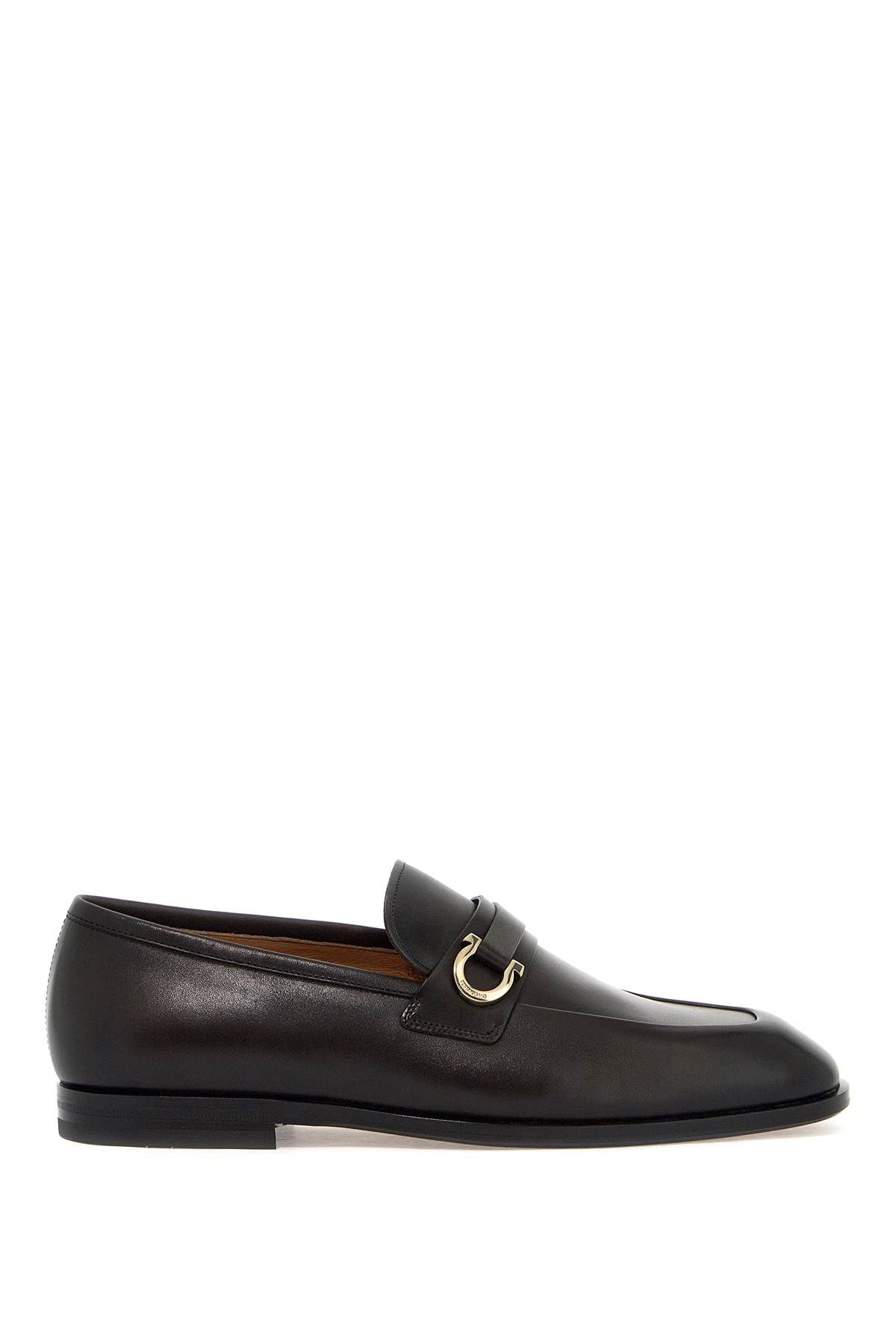 Ferragamo FERRAGAMO smooth leather loafers with gancini