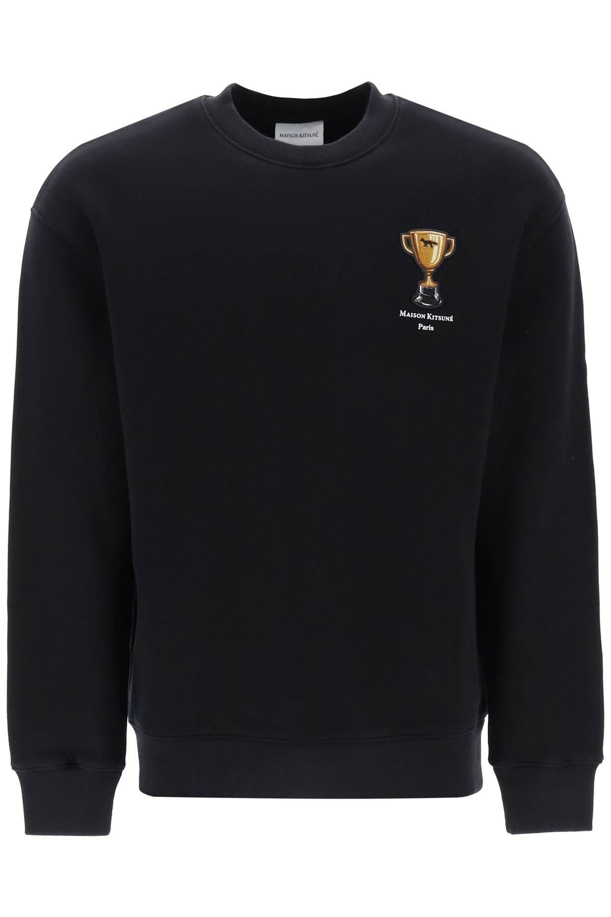 Maison Kitsuné MAISON KITSUNE crew-neck sweatshirt with trophy embroidery