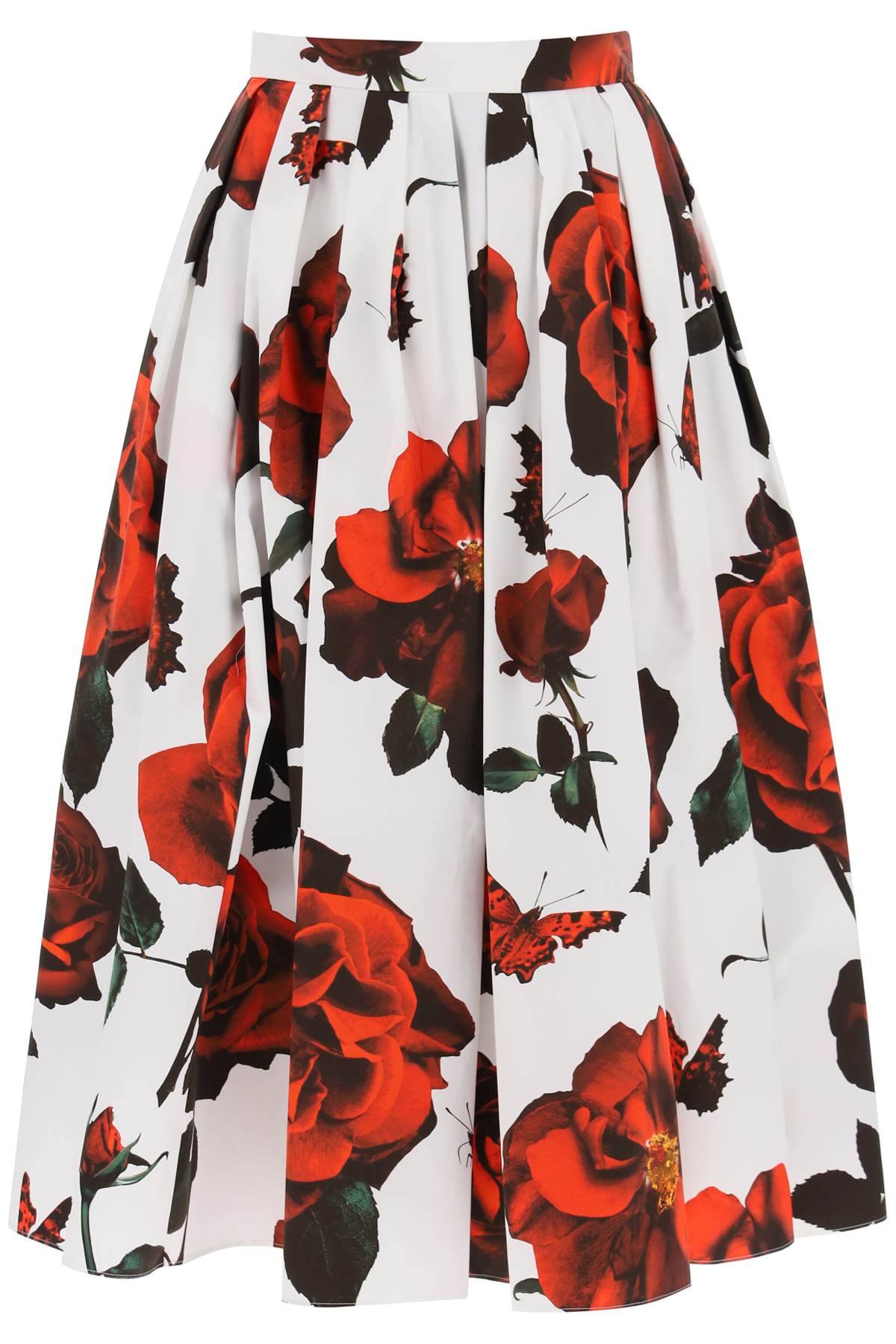 Alexander McQueen ALEXANDER MCQUEEN tudor rose pleated