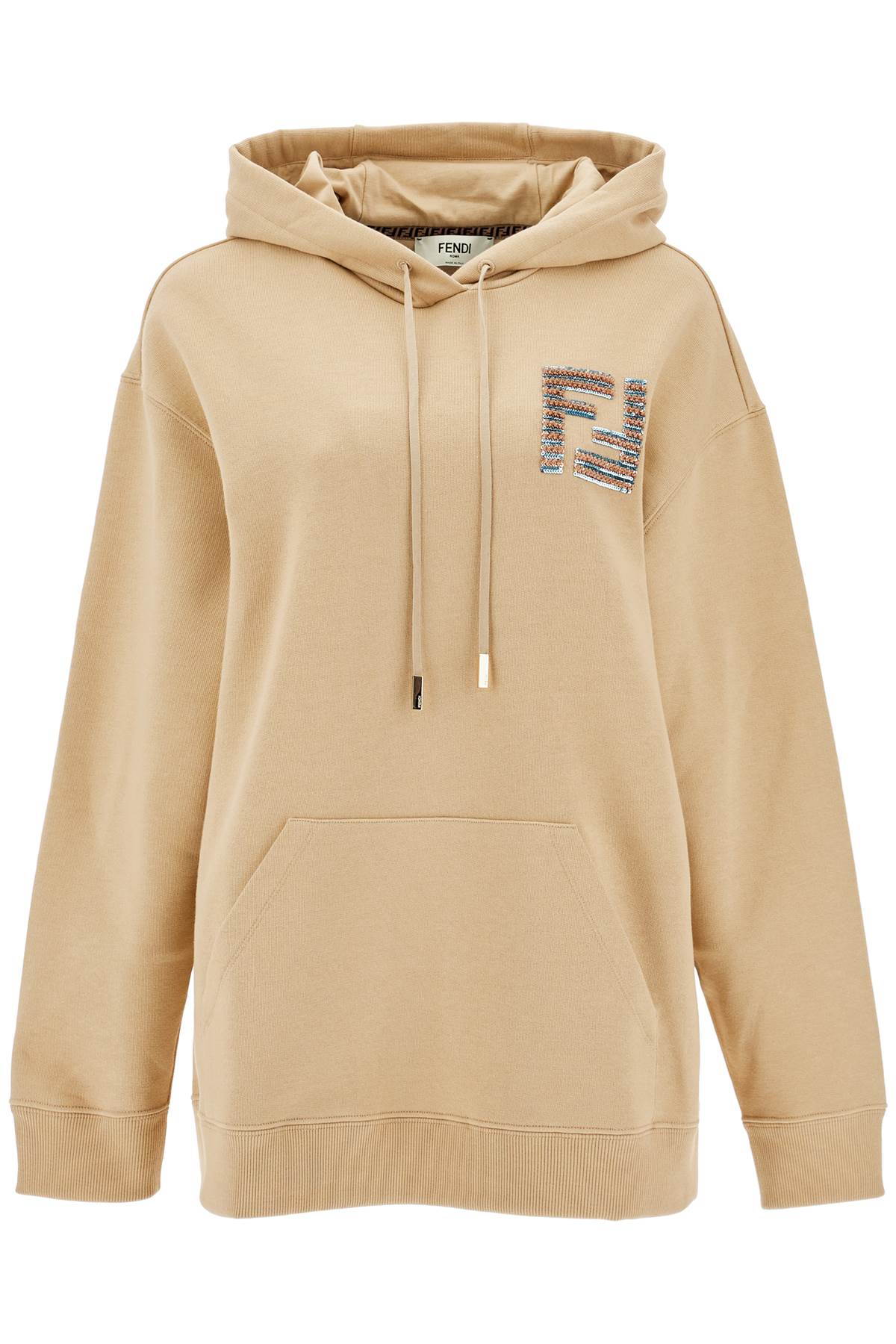 FENDI FENDI oversized hoodie with hood