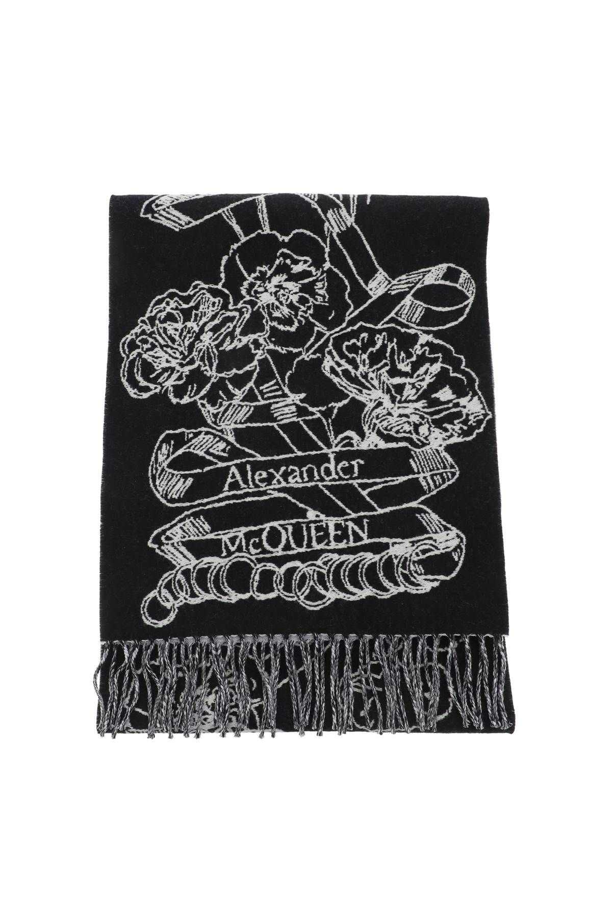 Alexander McQueen ALEXANDER MCQUEEN wool reversibile scarf