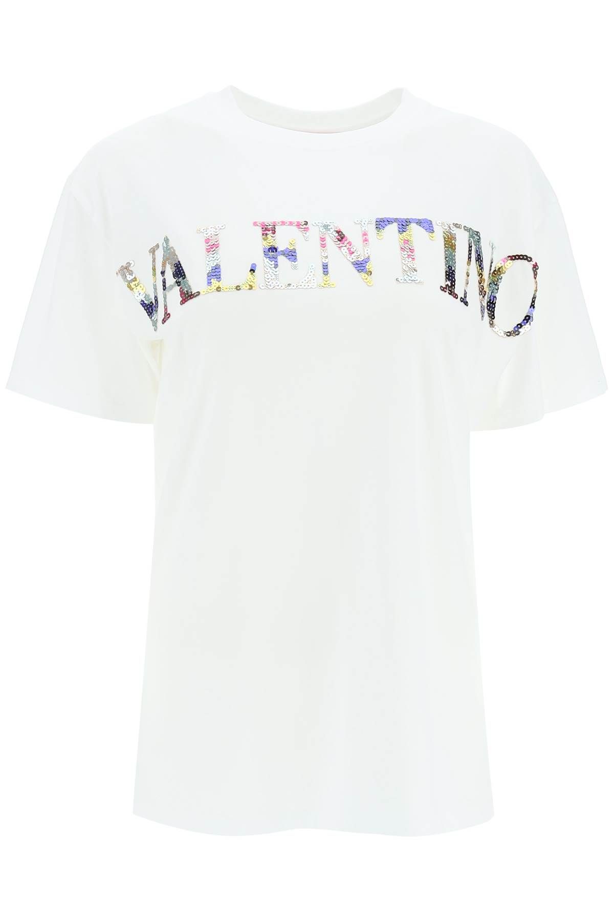 Valentino VALENTINO sequined logo t-shirt