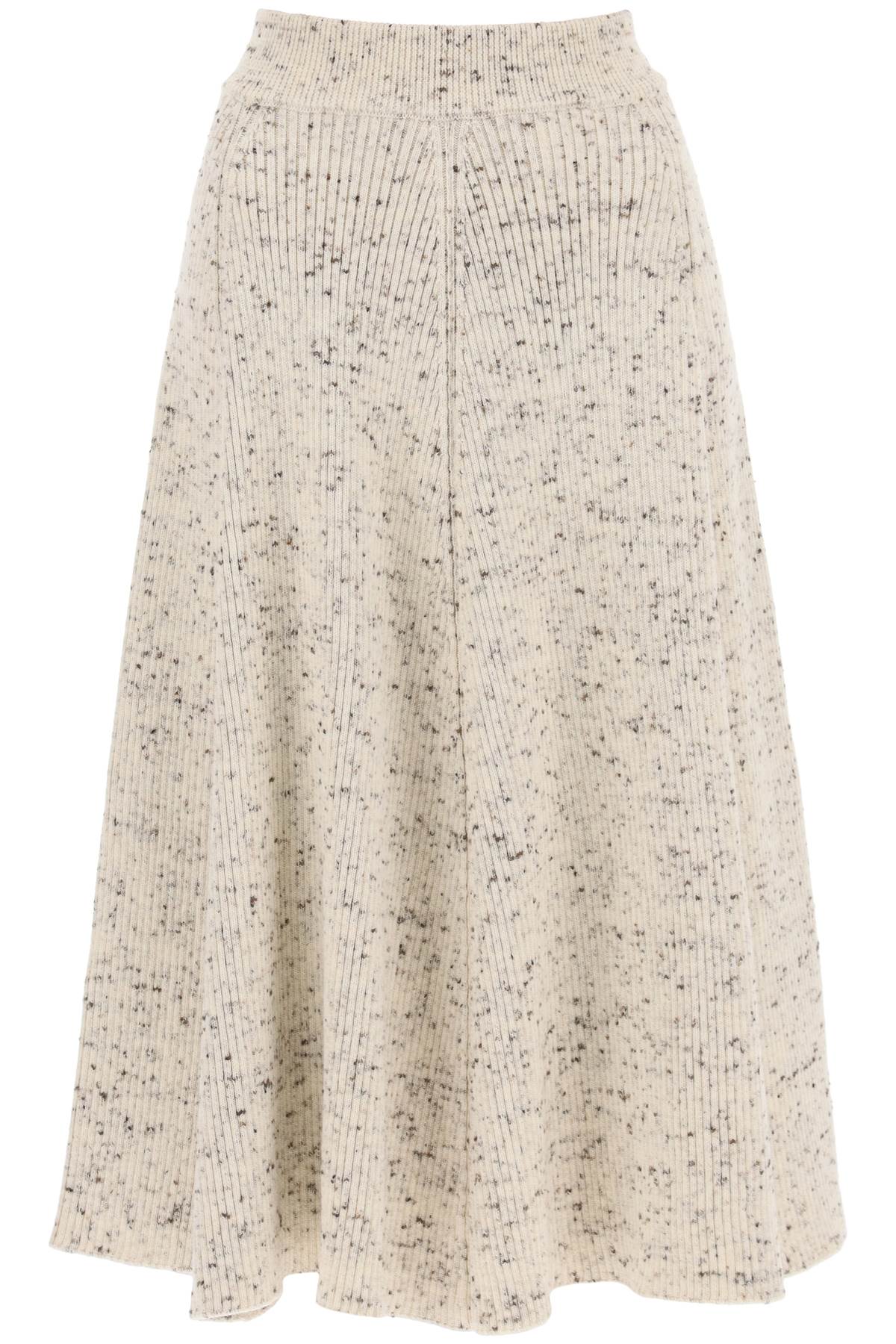 Jil Sander JIL SANDER speckled wool midi skirt