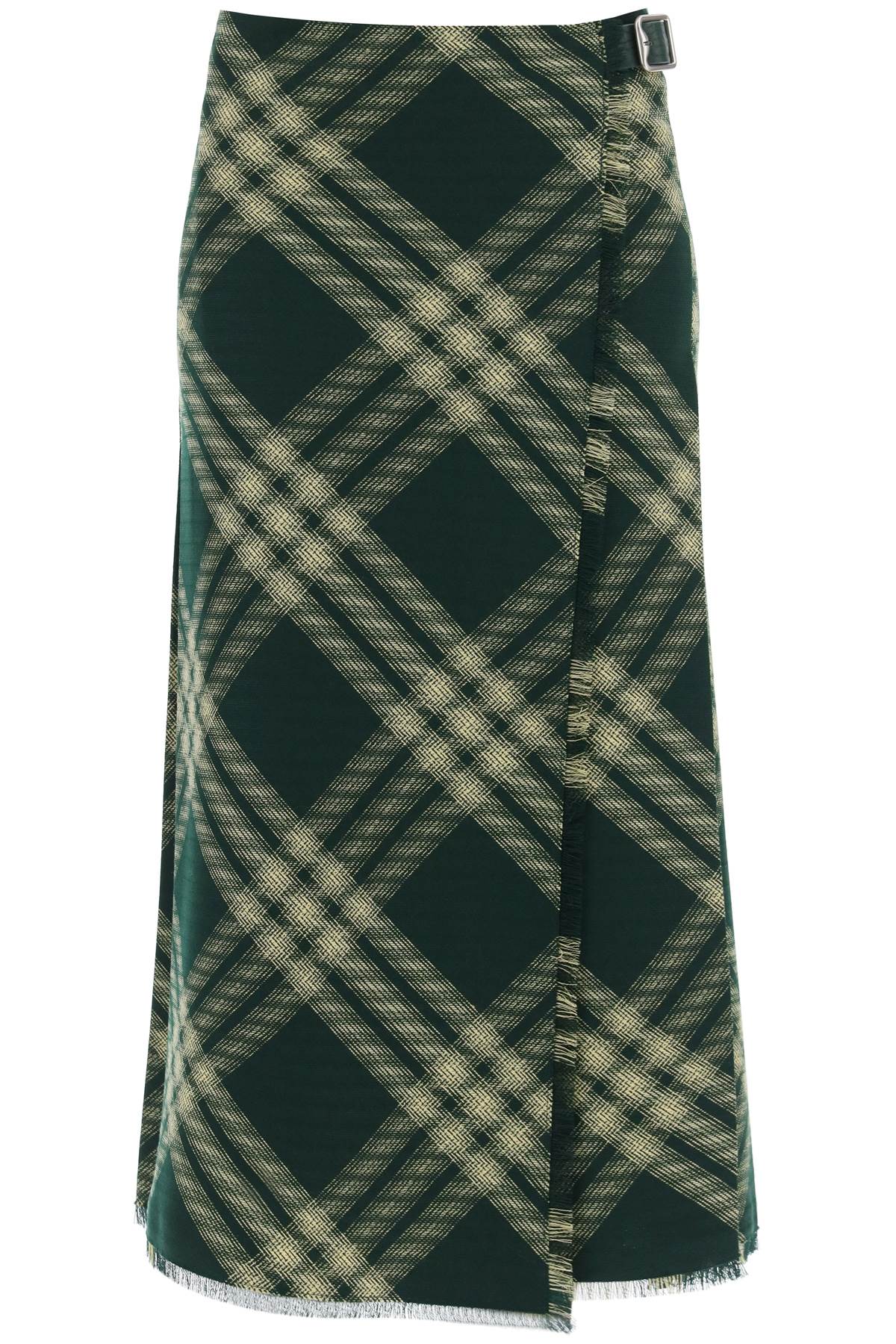 Burberry BURBERRY maxi kilt with check pattern