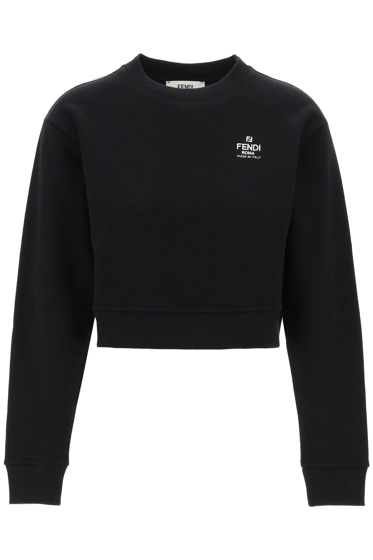 FENDI FENDI cropped crewneck sweat