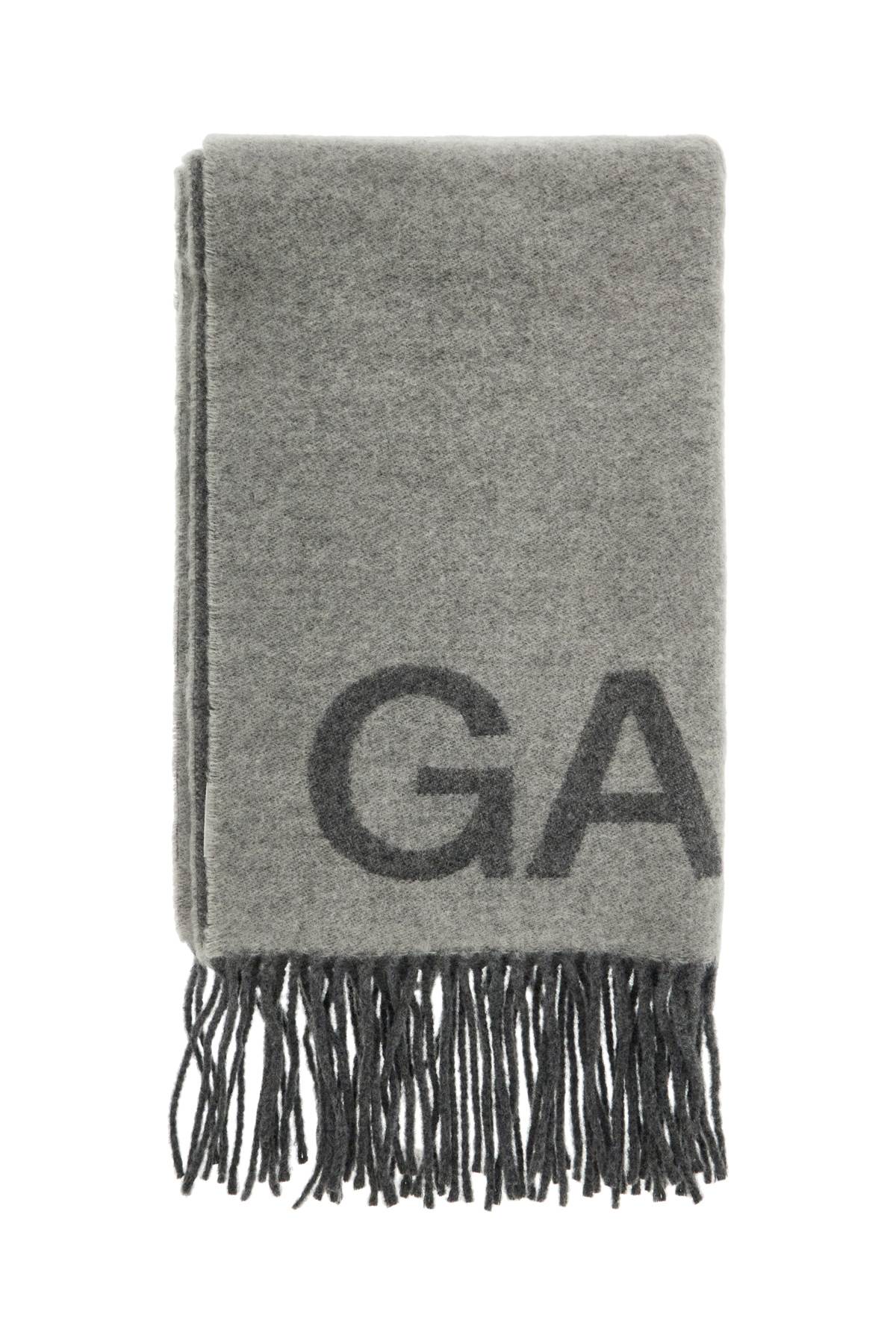 Ganni GANNI jacquard logo scarf