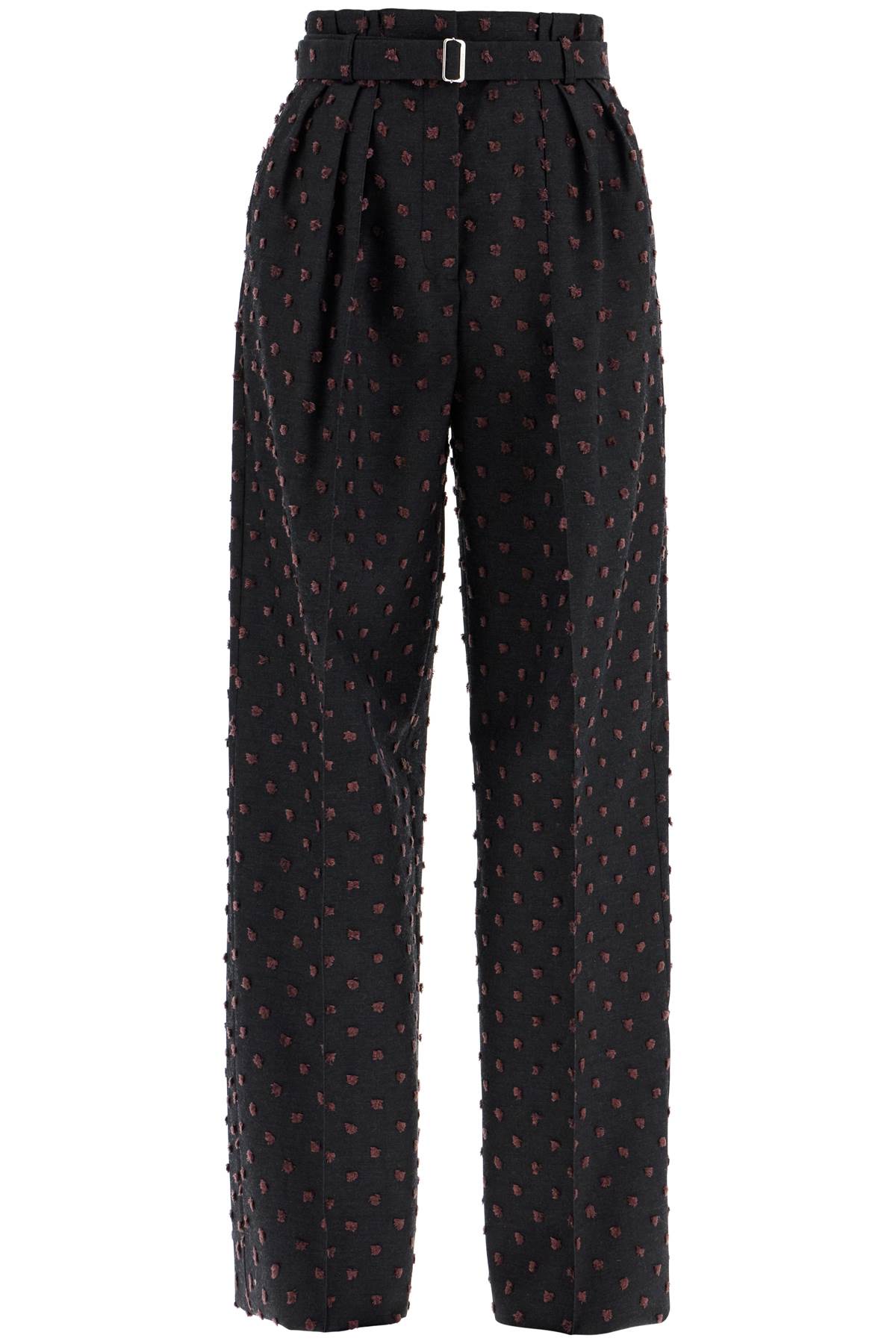 Lanvin LANVIN wide plumetis trousers