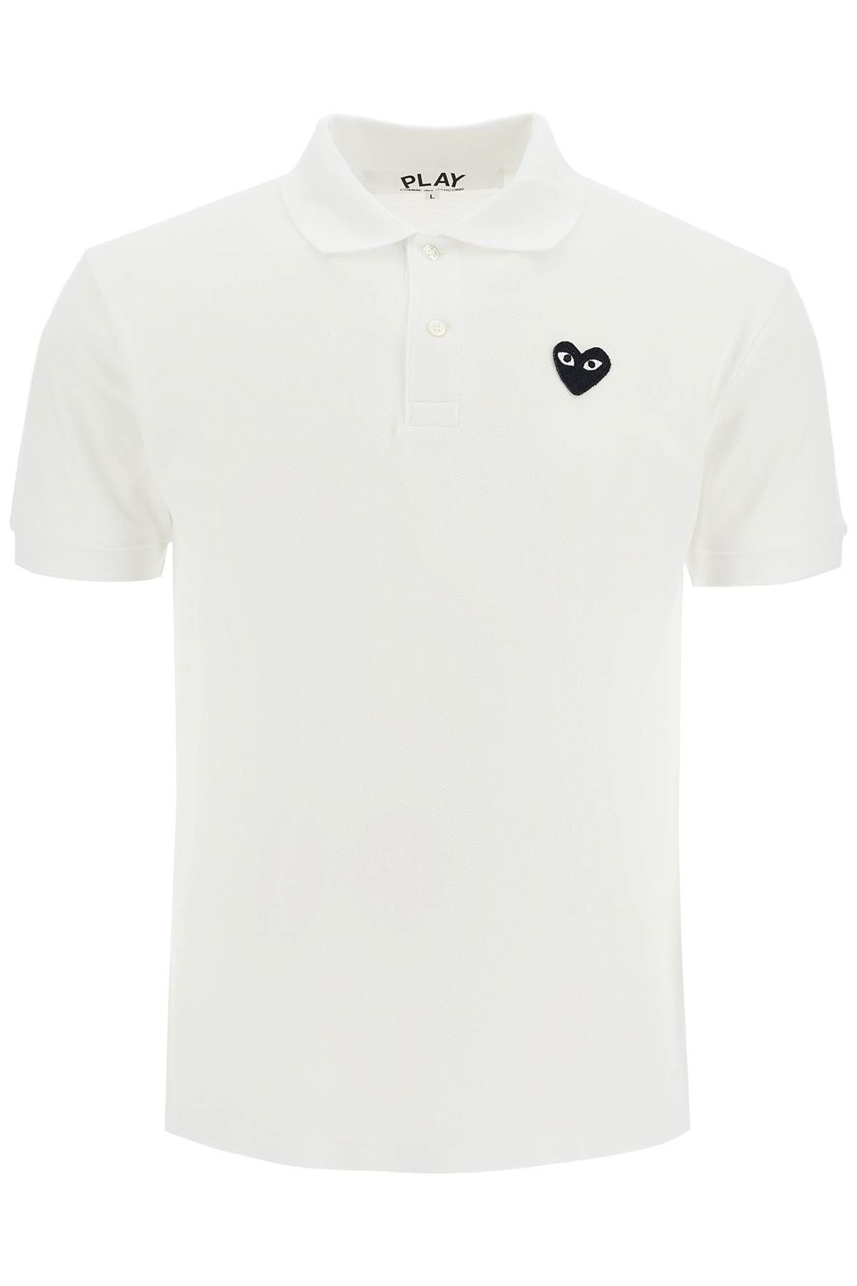 Comme Des Garçons Play COMME DES GARCONS PLAY heart patch polo shirt