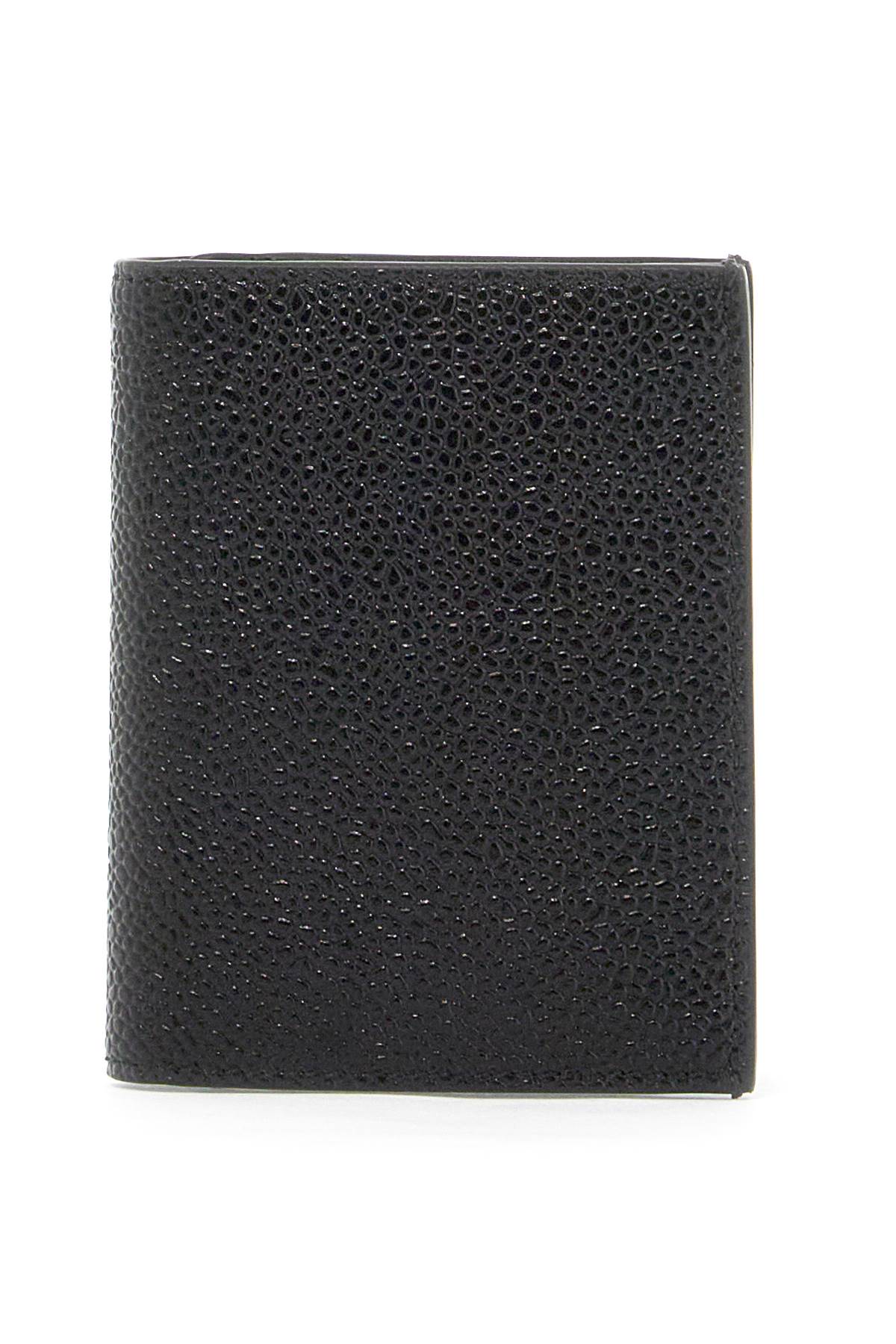 Thom Browne THOM BROWNE "bifold hammered leather card holder"