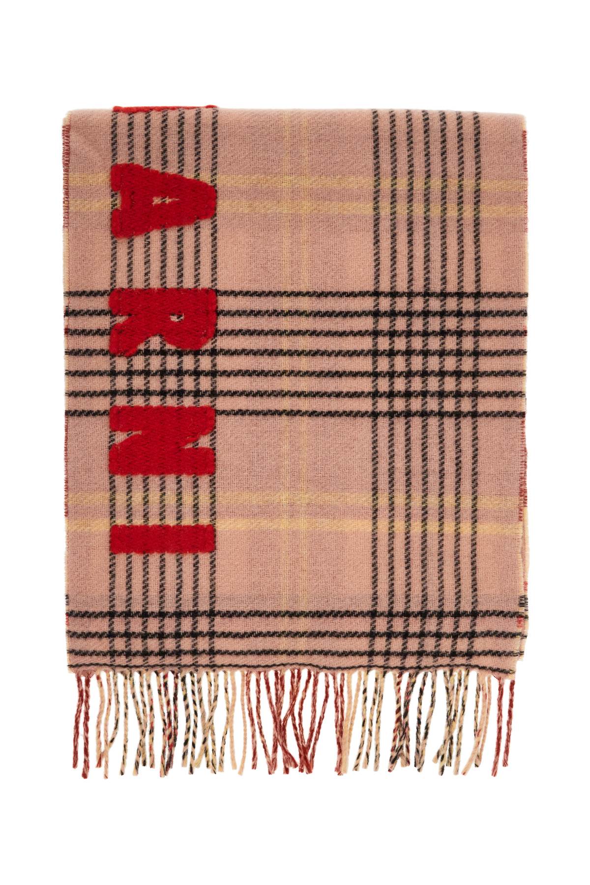 Marni MARNI double check wool scarf in 8