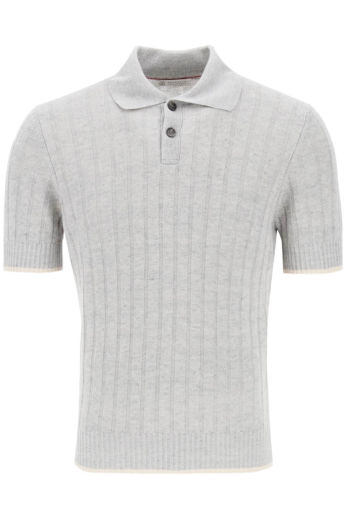 Brunello Cucinelli BRUNELLO CUCINELLI ribbed knit polo shirt