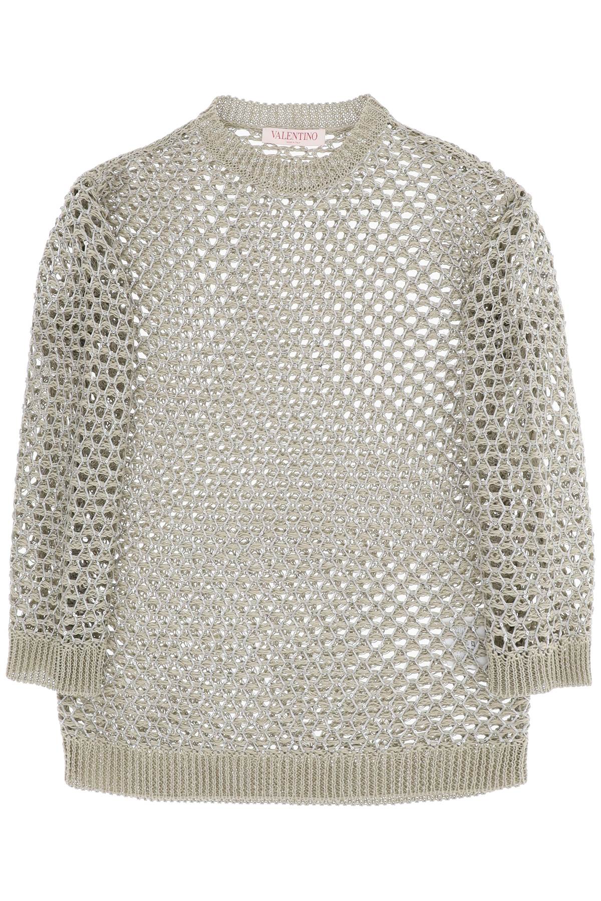 VALENTINO GARAVANI VALENTINO GARAVANI "mesh knit pullover with sequins embell