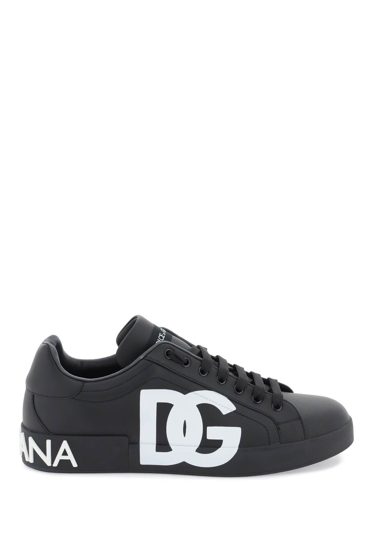 Dolce & Gabbana DOLCE & GABBANA leather portofino sneakers with dg logo