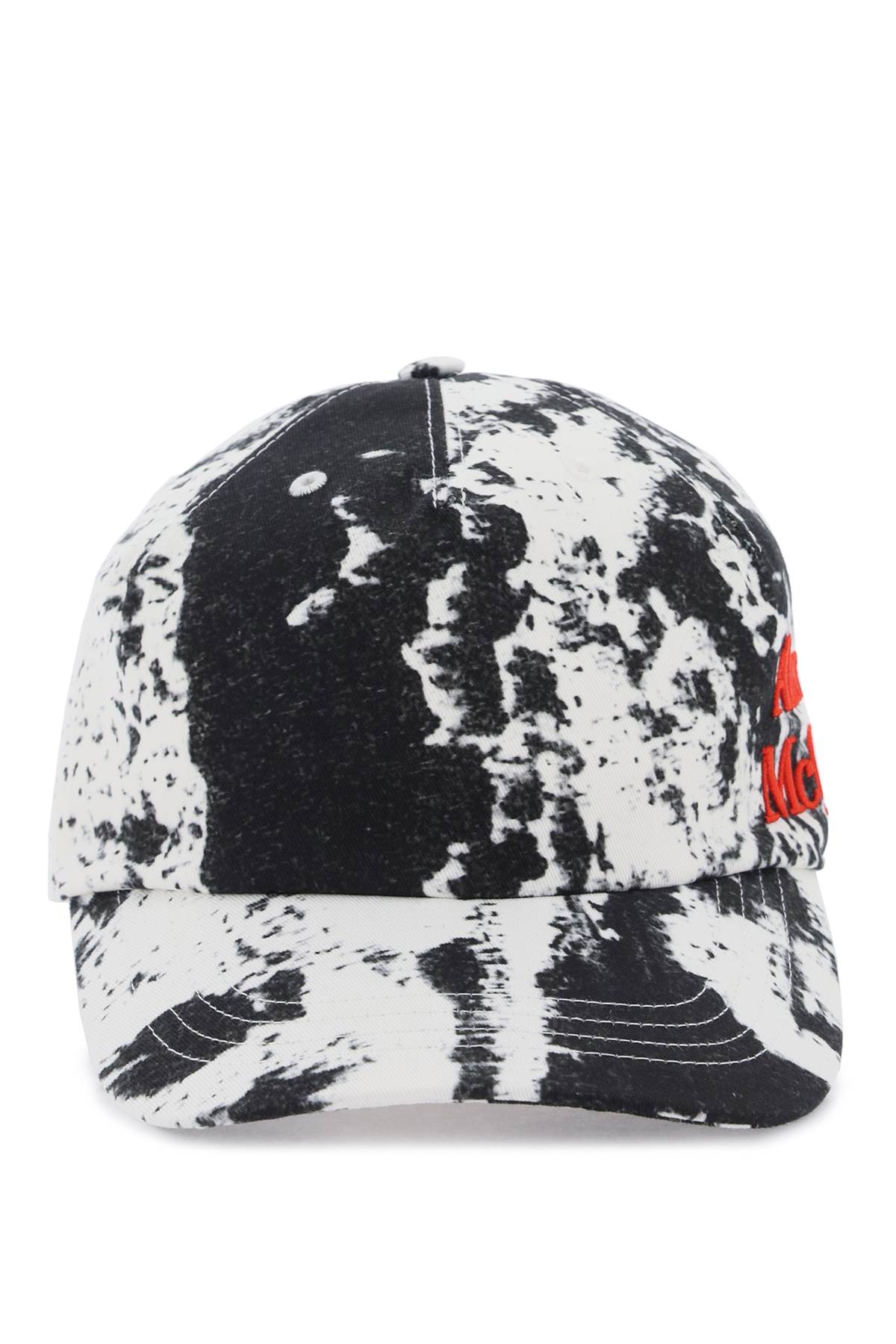 Alexander McQueen ALEXANDER MCQUEEN printed baseball cap with logo embroidery