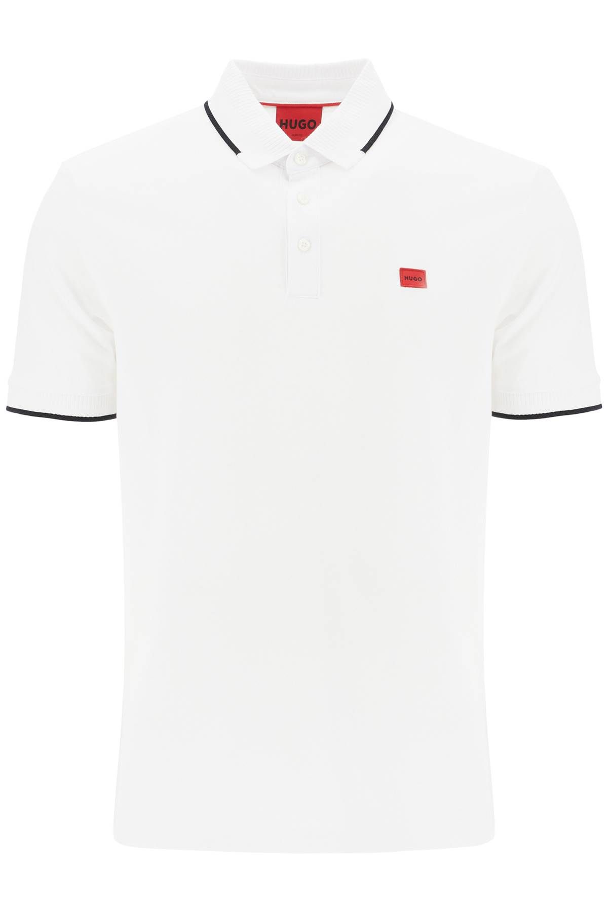 Hugo HUGO polo shirt with contrasting finishing details