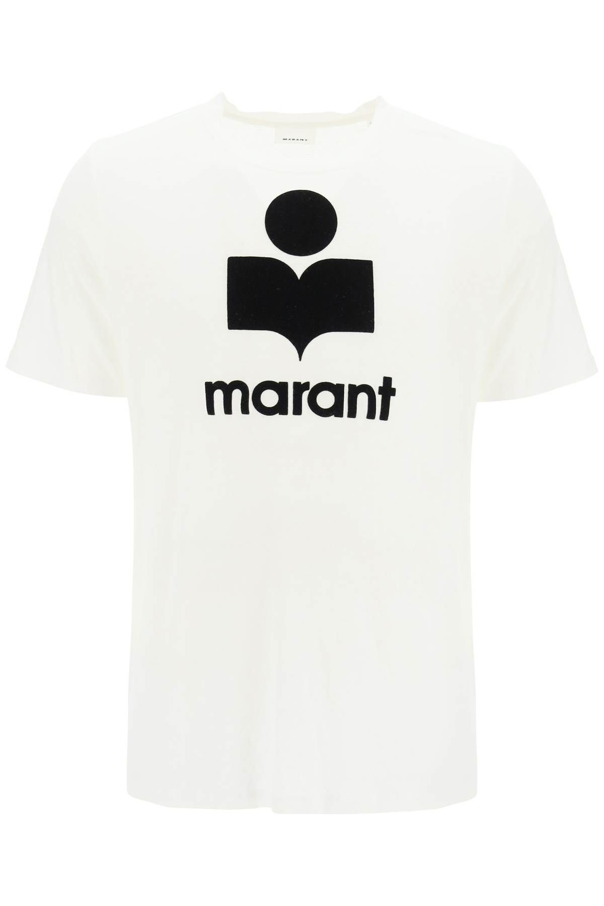  MARANT 'karman' logo linen t-shirt