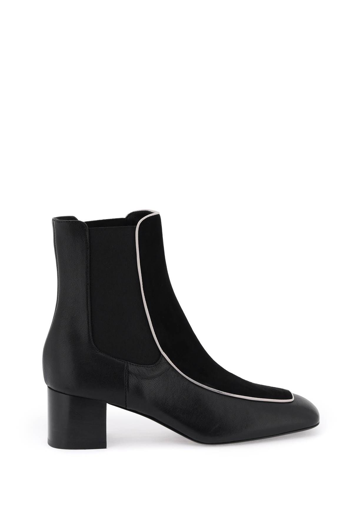 Toteme TOTEME smooth and suede leather ankle boots