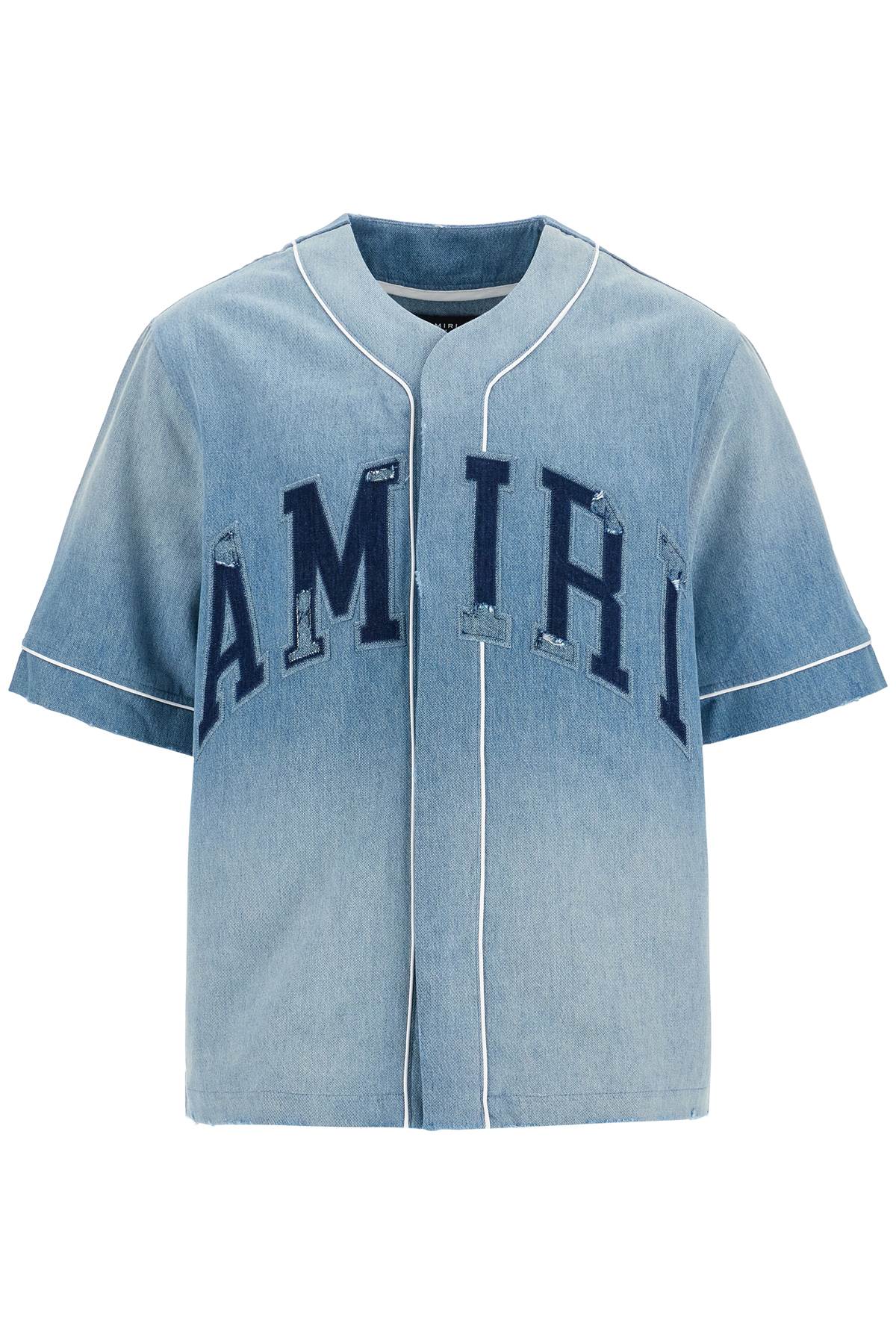 Amiri AMIRI sunfaded baseball shirt