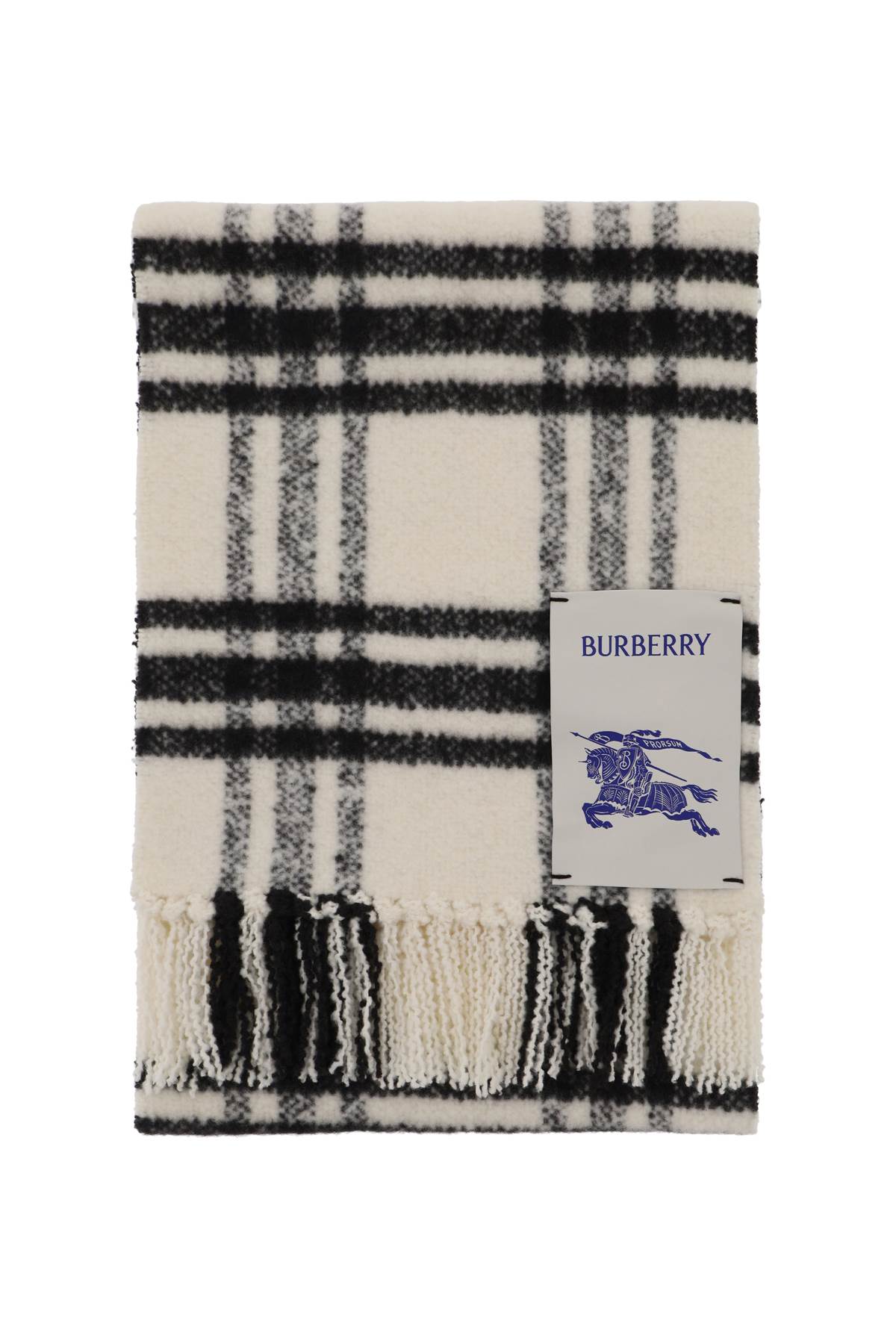 Burberry BURBERRY check wool scarf