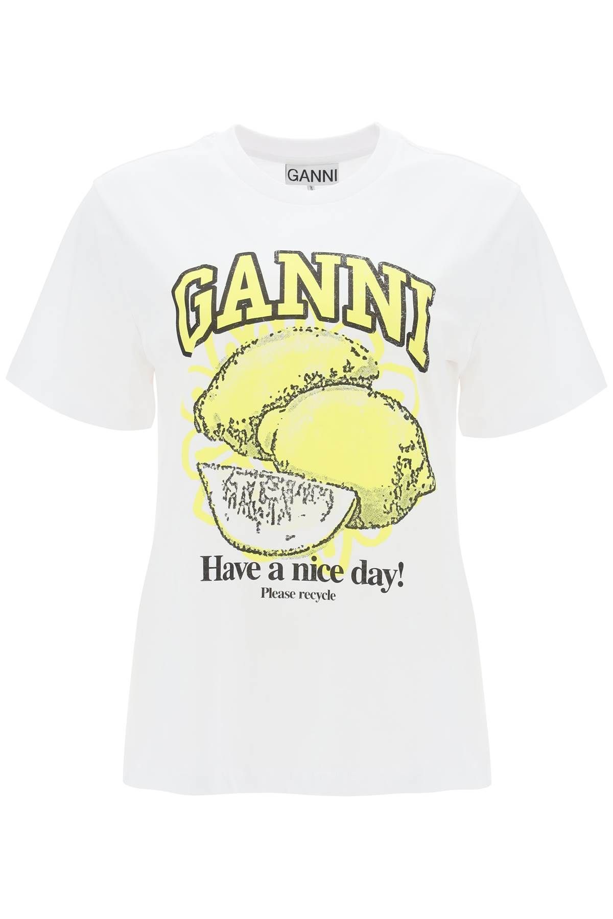 Ganni GANNI t-shirt with graphic print