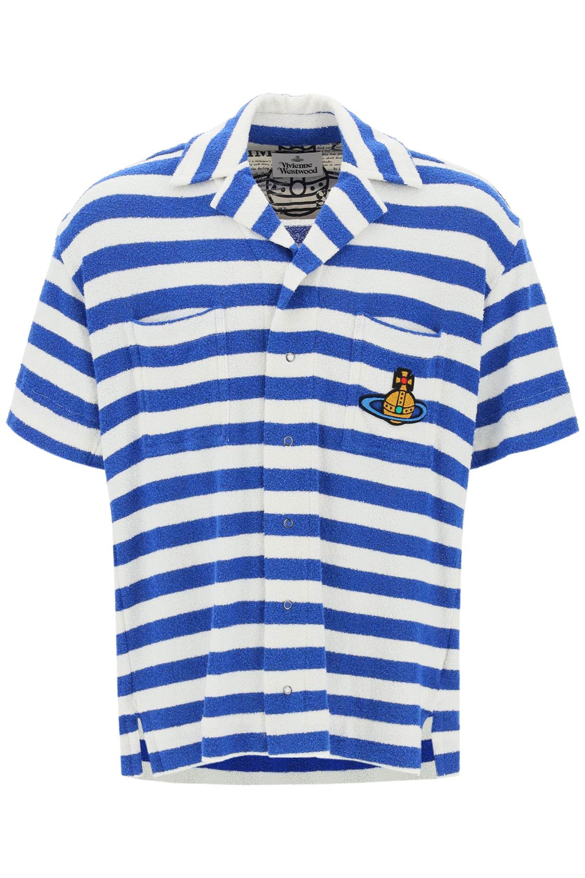 Vivienne Westwood VIVIENNE WESTWOOD striped knit camp shirt