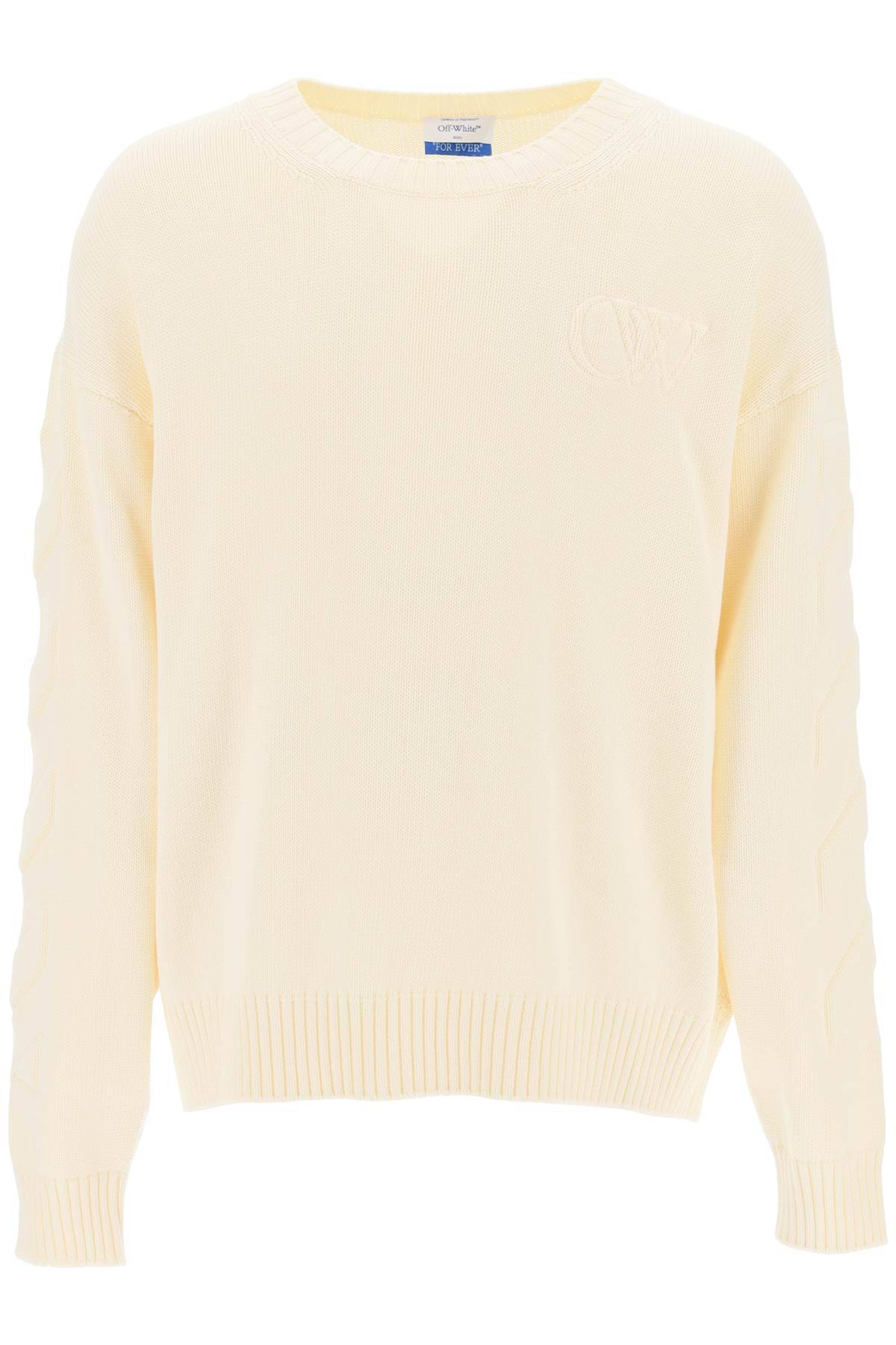 OFF-WHITE OFF-WHITE sweater with embossed diagonal motif