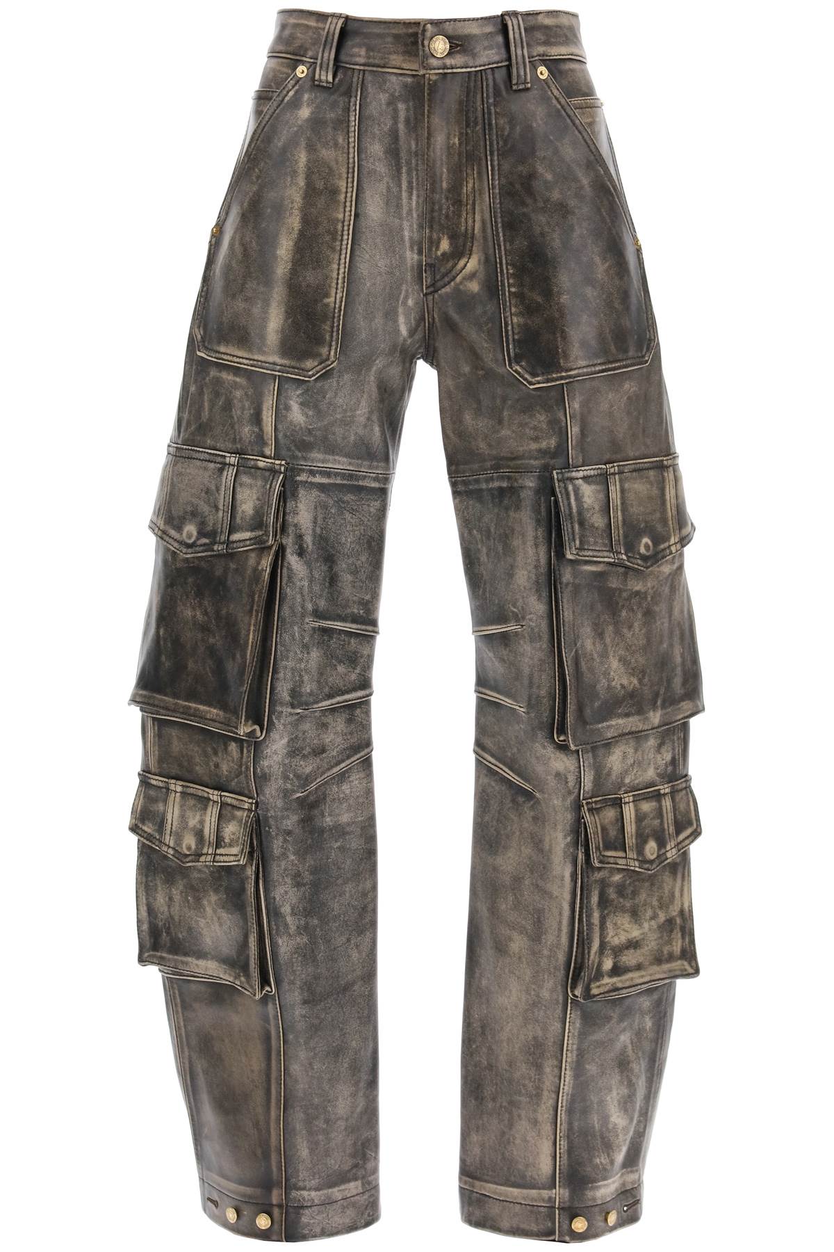 Golden Goose GOLDEN GOOSE irin cargo pants in vintage-effect nappa leather