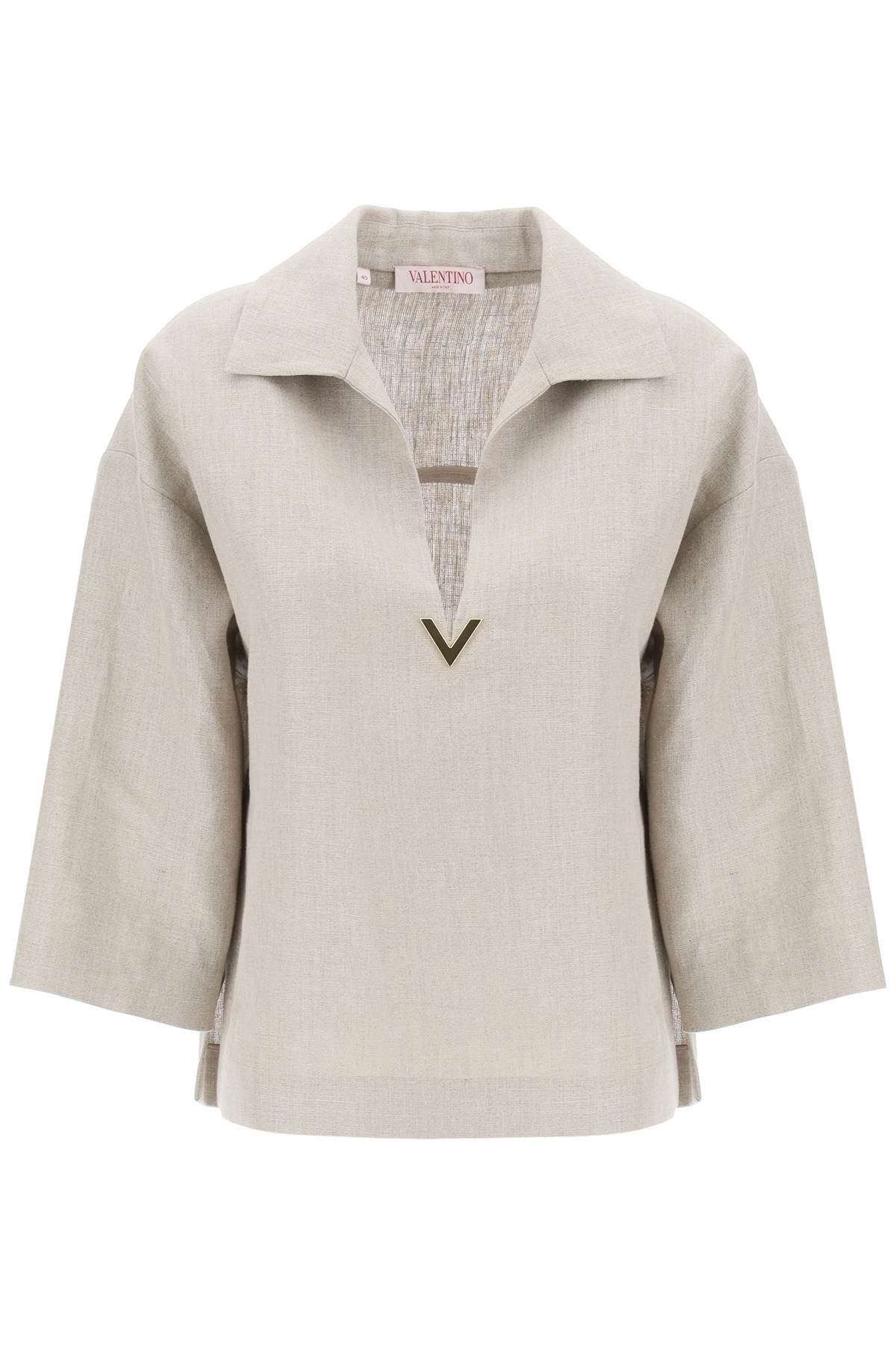 VALENTINO GARAVANI VALENTINO GARAVANI linen canvas tunic garment for