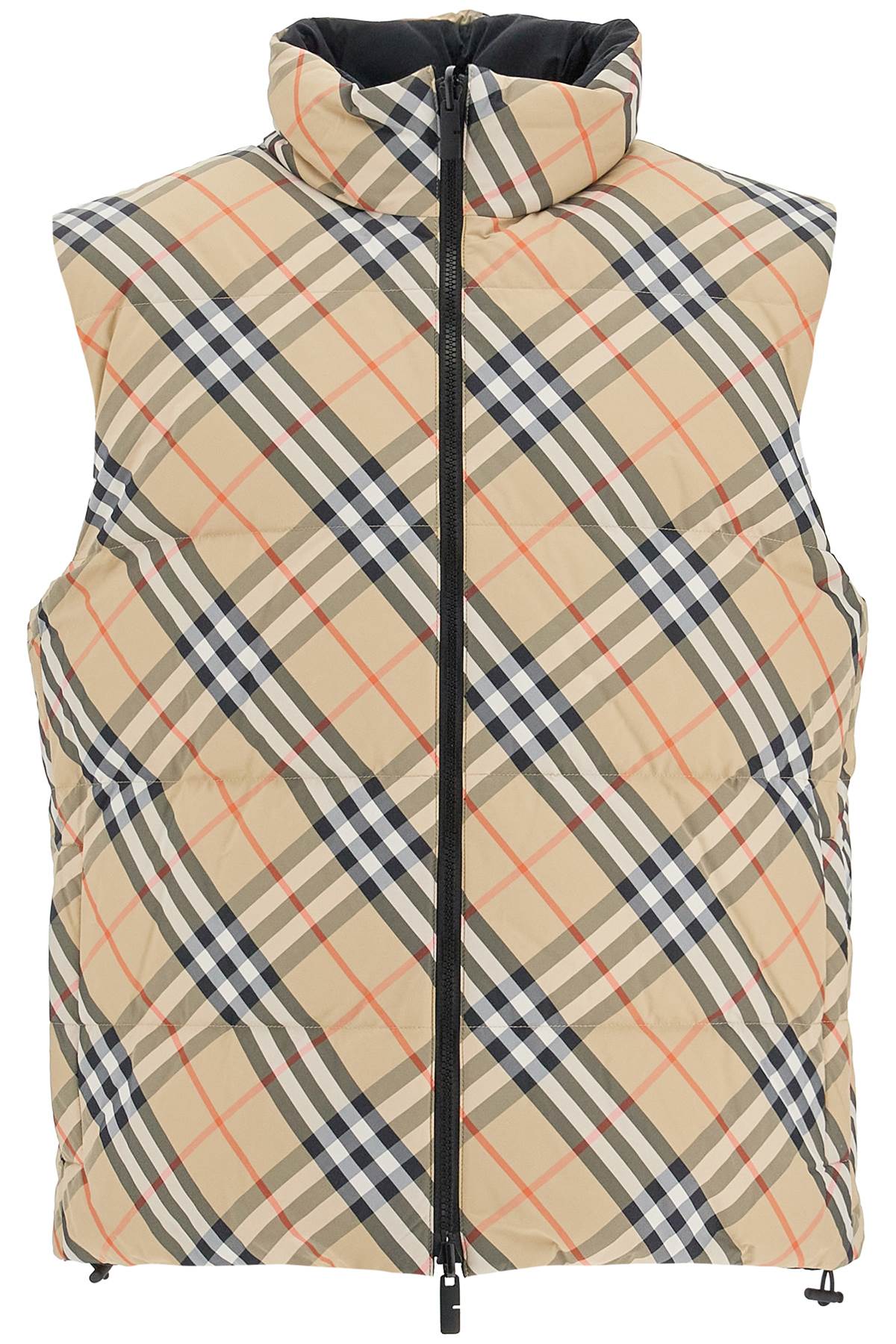 Burberry BURBERRY ered reversible checkered nylon sleeveless