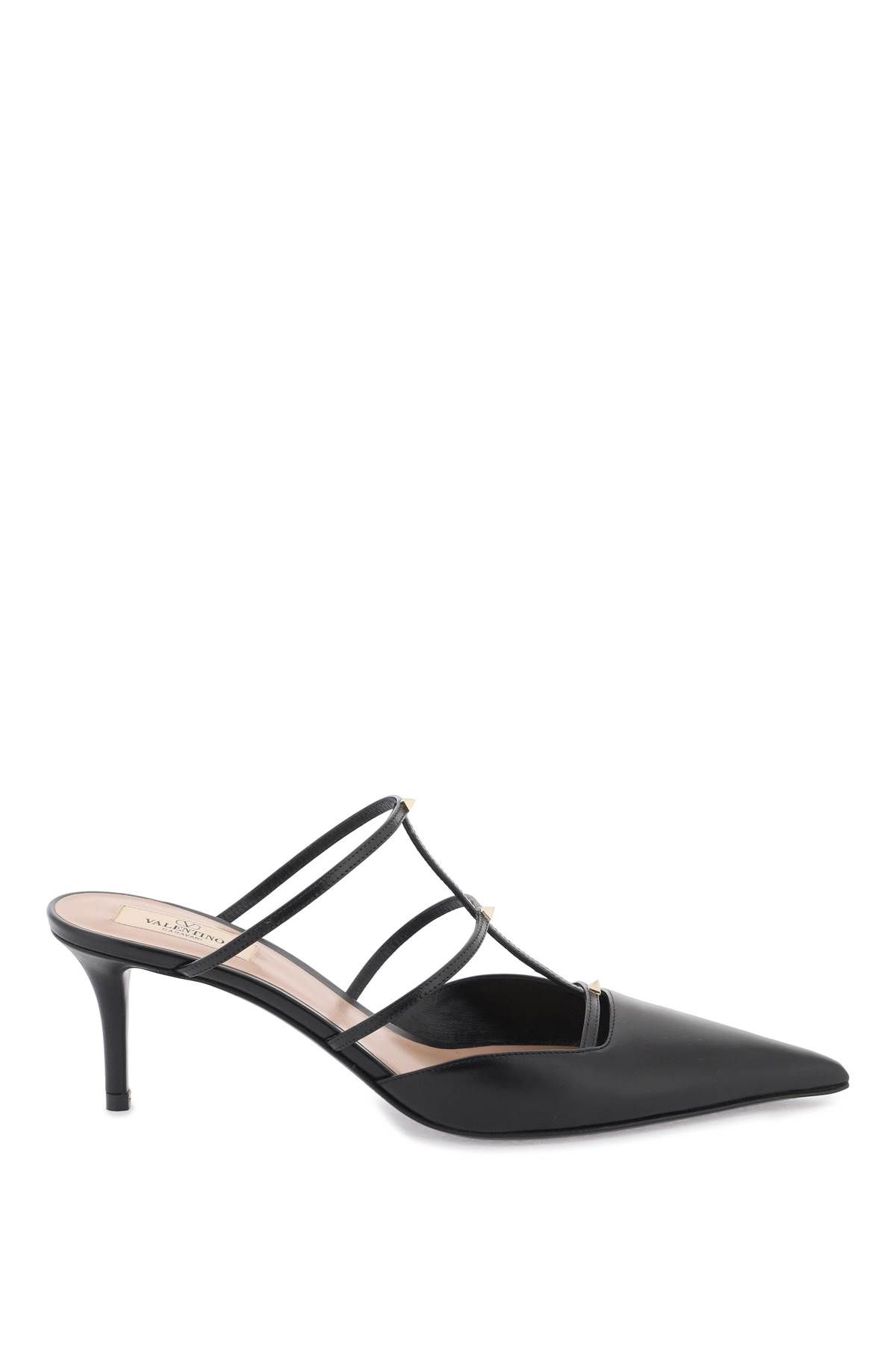 VALENTINO GARAVANI VALENTINO GARAVANI smooth leather rockstud wispy mules