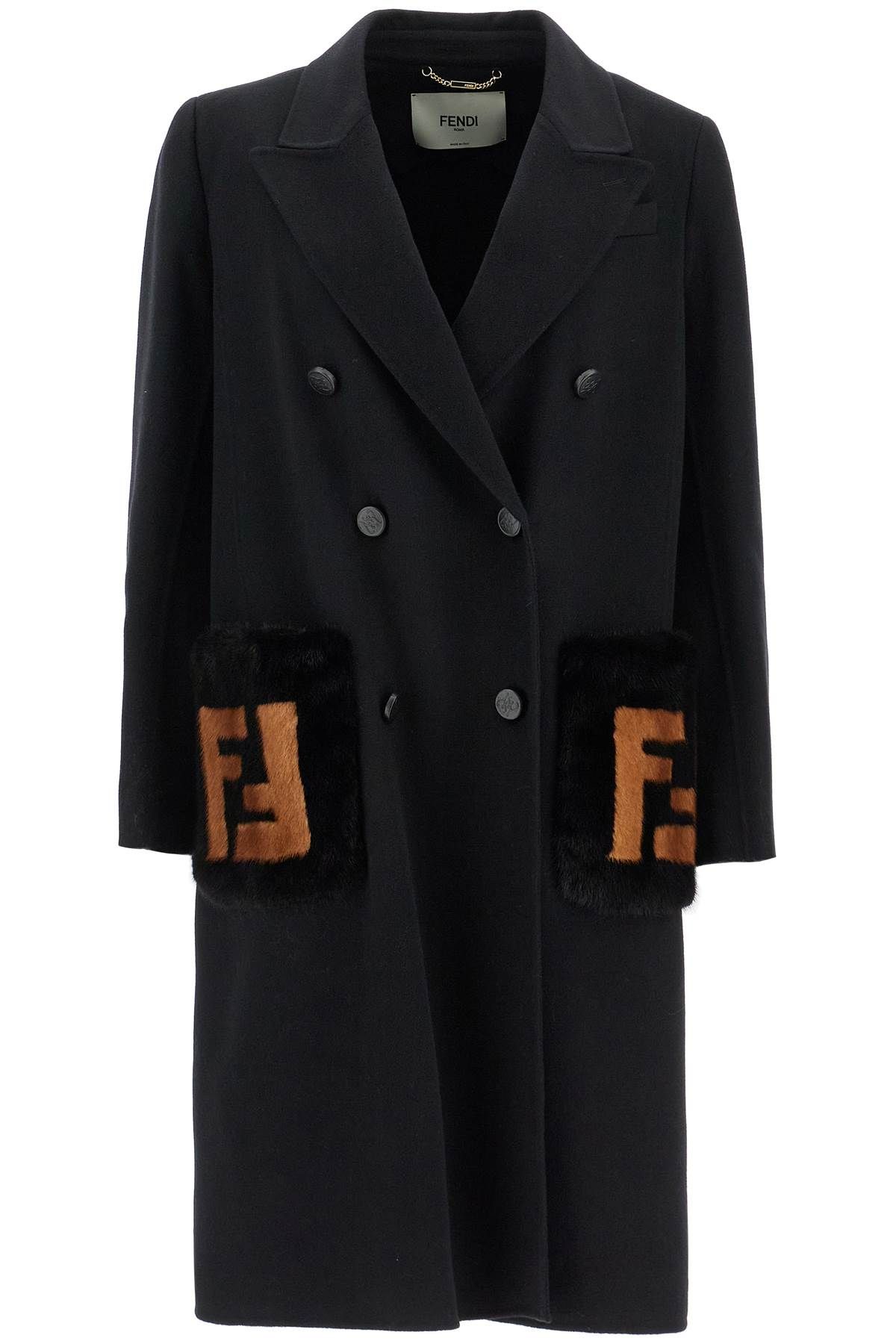 FENDI FENDI 'ff fur coat with pockets'