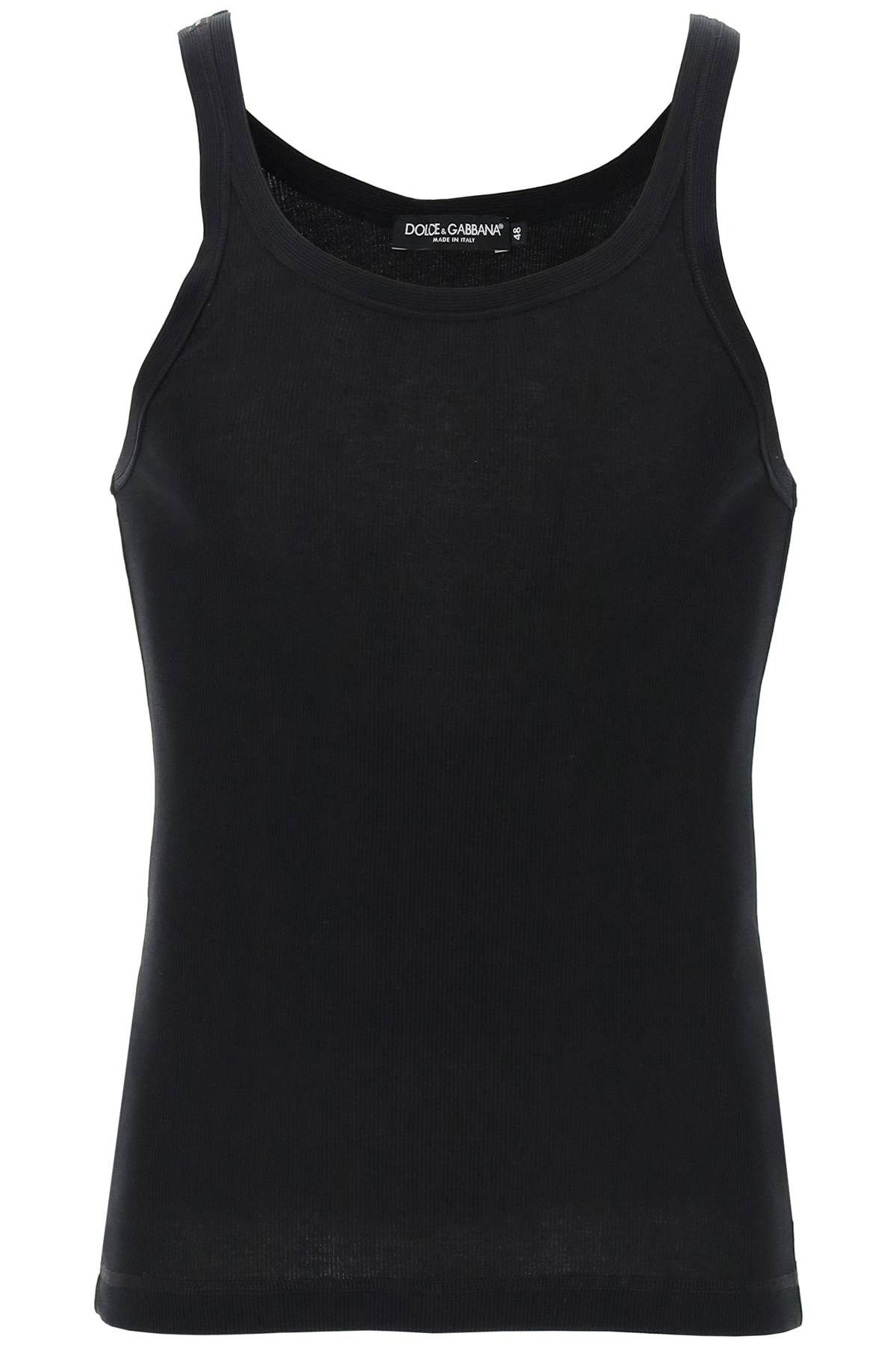 Dolce & Gabbana DOLCE & GABBANA "ribbed slim shoulder tank top