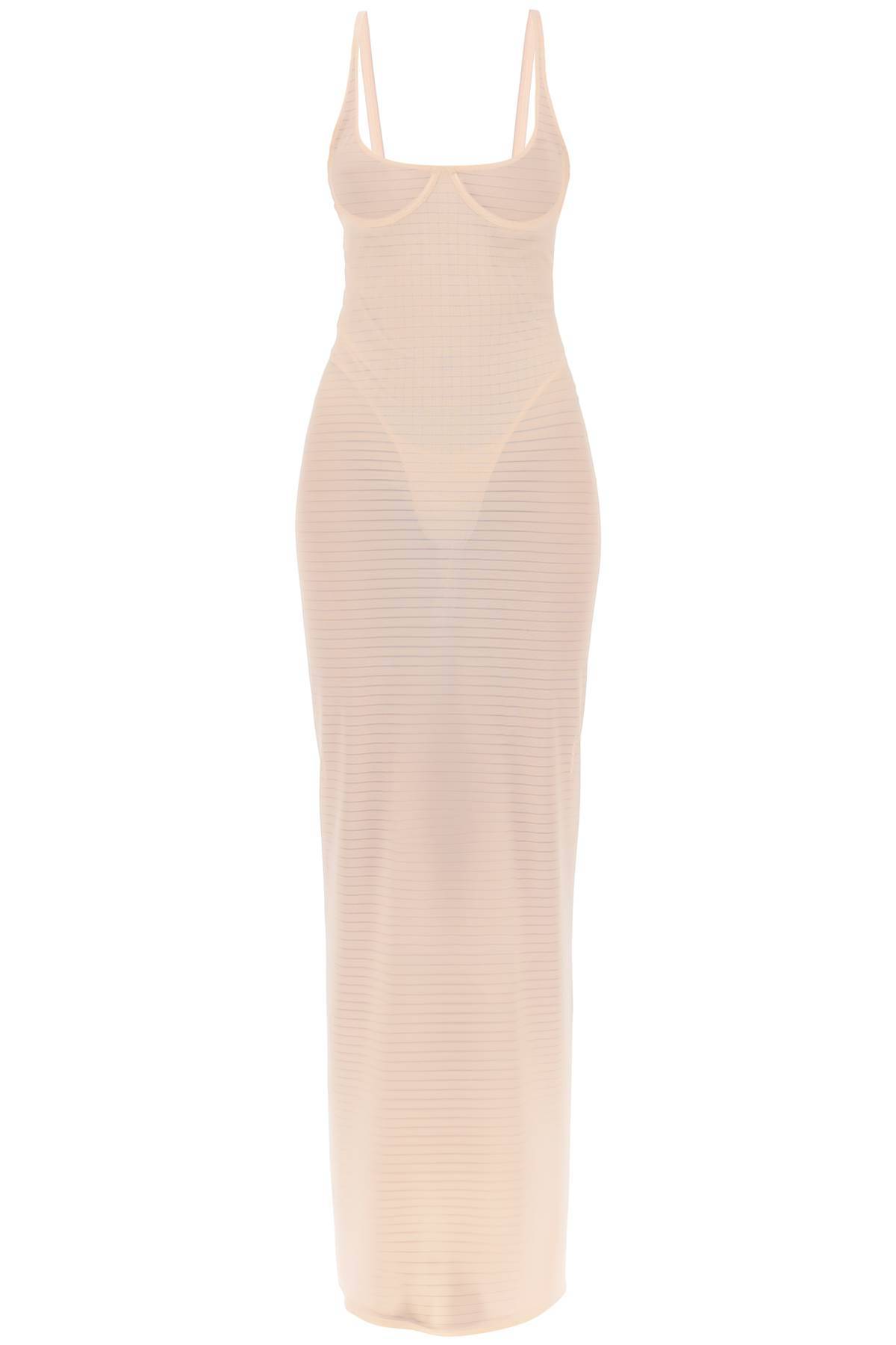 Alaïa ALAIA transparent dress with integrated bodysuit