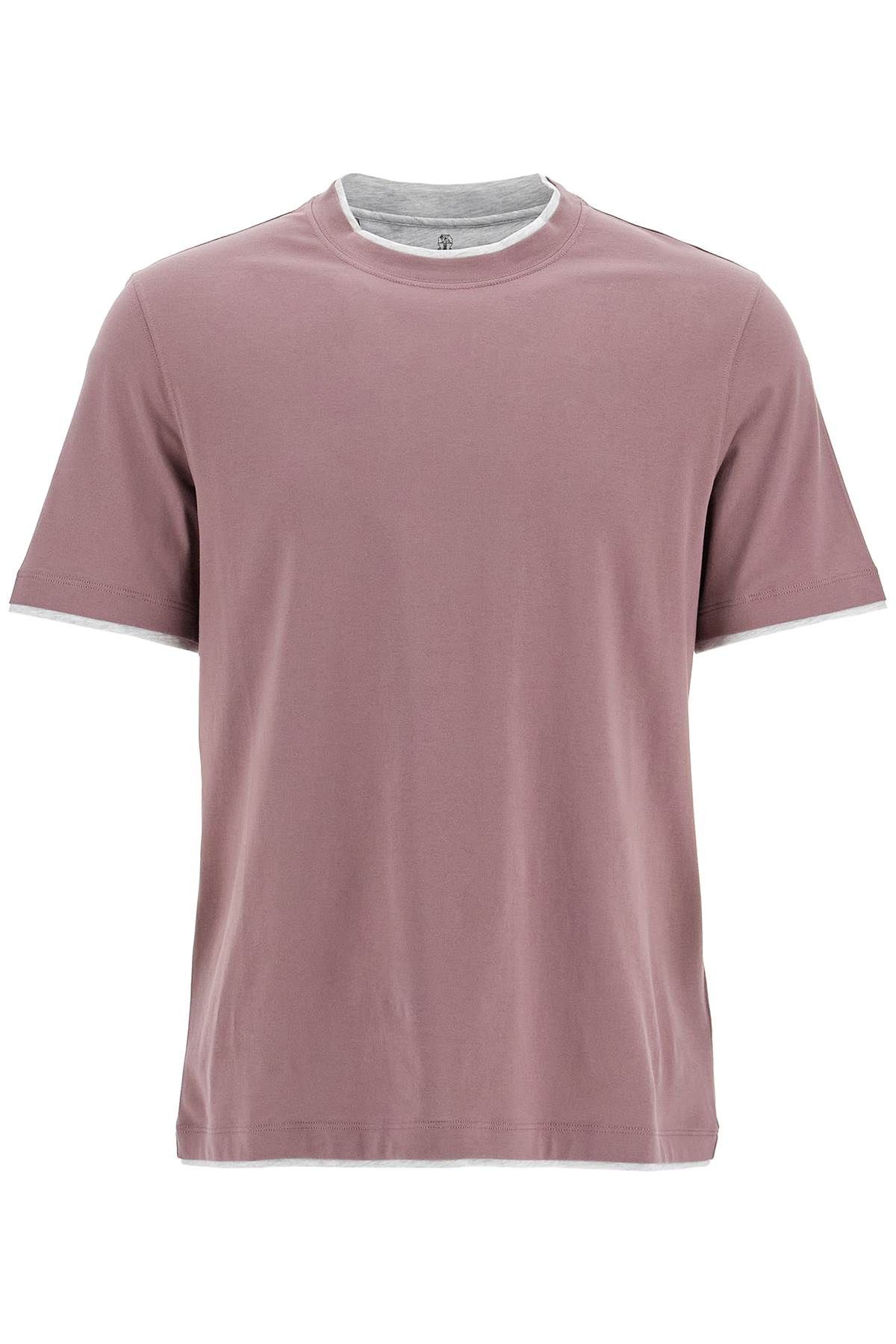 Brunello Cucinelli BRUNELLO CUCINELLI cotton t-shirt with faux layering