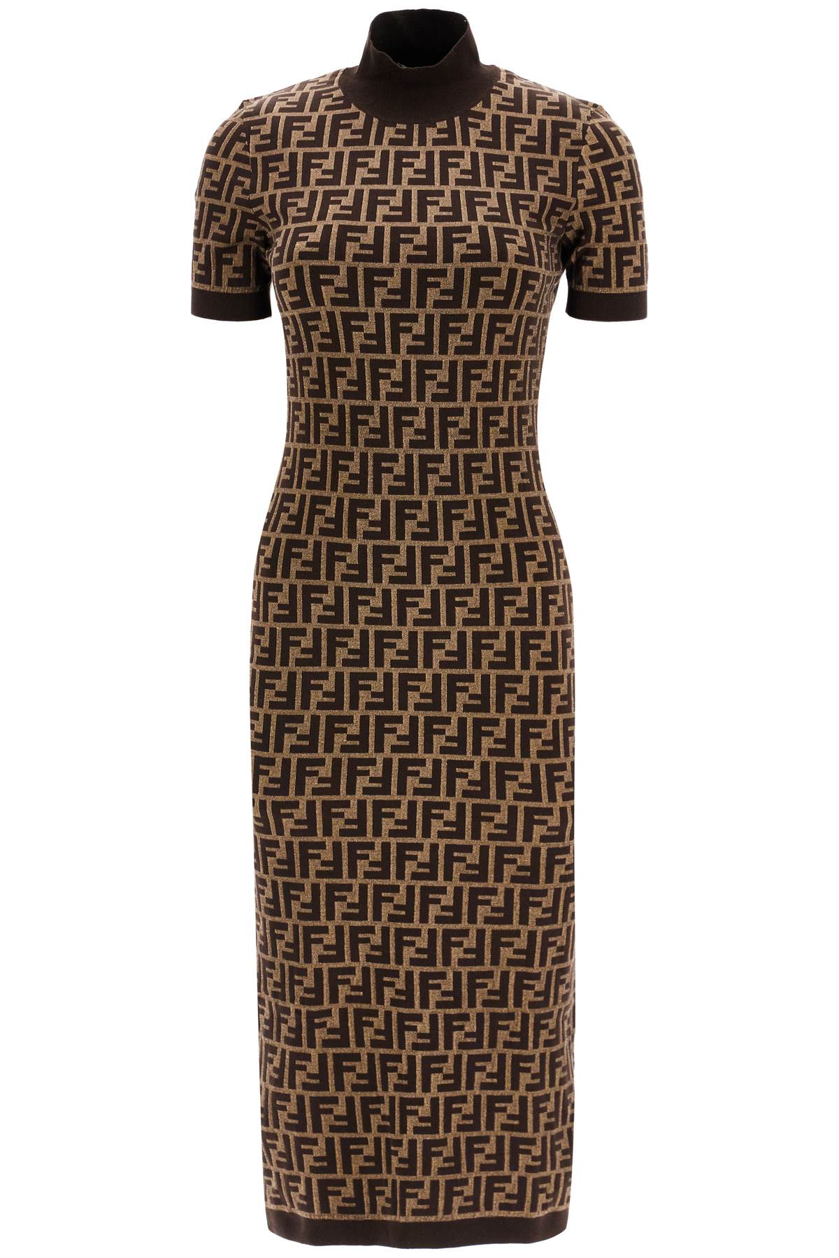 FENDI FENDI 'knit midi dress with ff