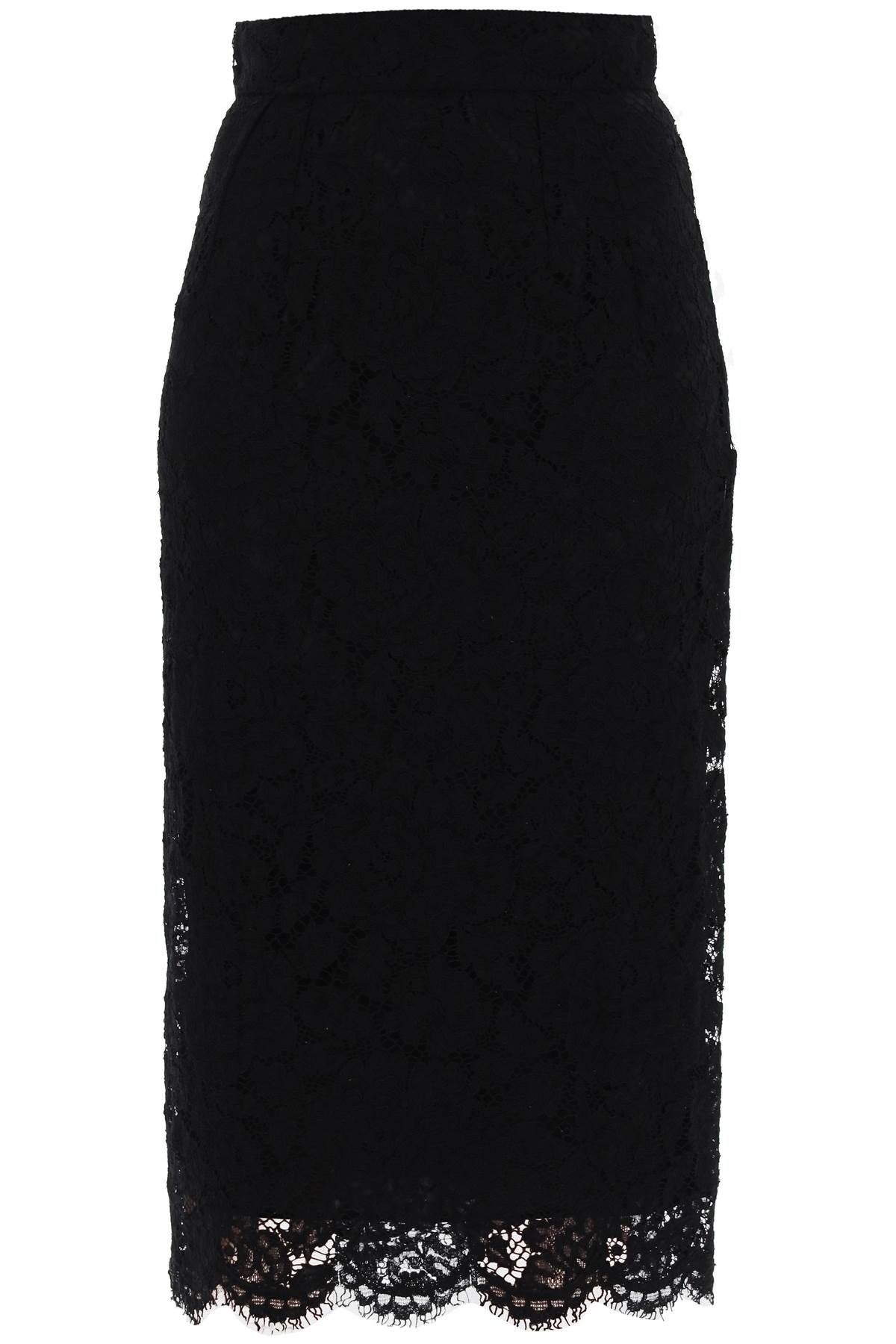 Dolce & Gabbana DOLCE & GABBANA lace pencil skirt with tube silhouette