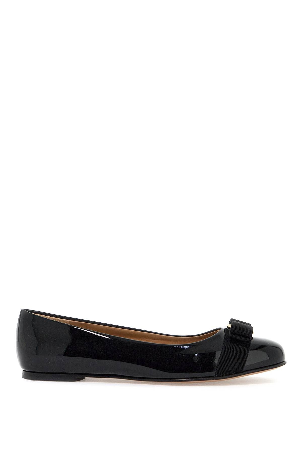 Ferragamo FERRAGAMO patent leather varina ballet flats