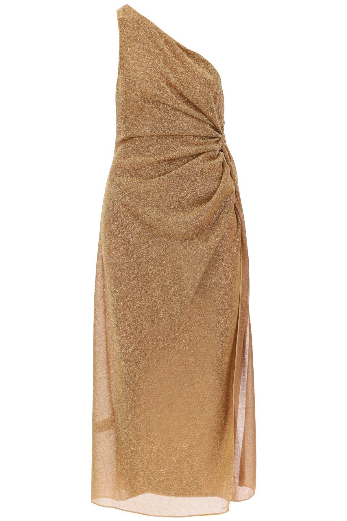 OSÉREE OSÉREE one-shoulder dress in lurex knit