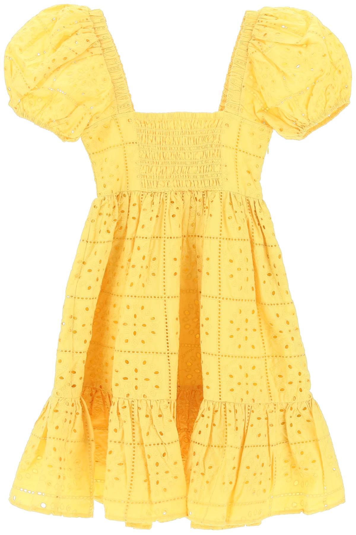 Ganni GANNI broderie mini dress