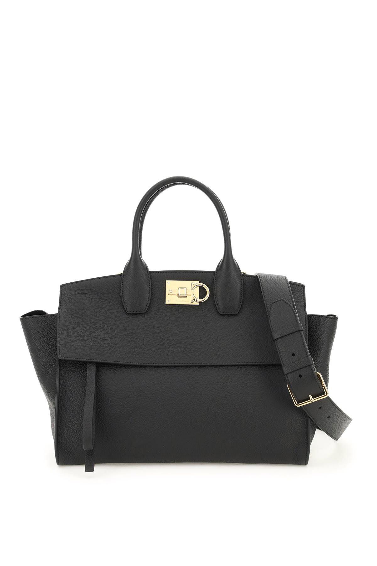 Ferragamo FERRAGAMO grained leather studio bag