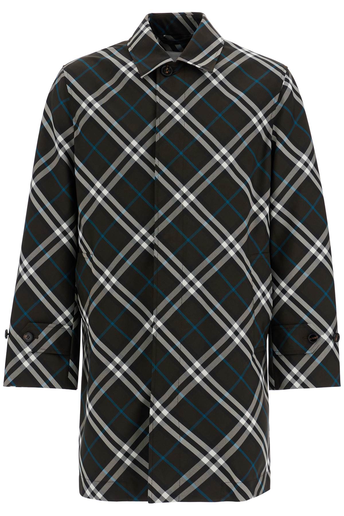 Burberry BURBERRY erednn'checkered nylon car coat