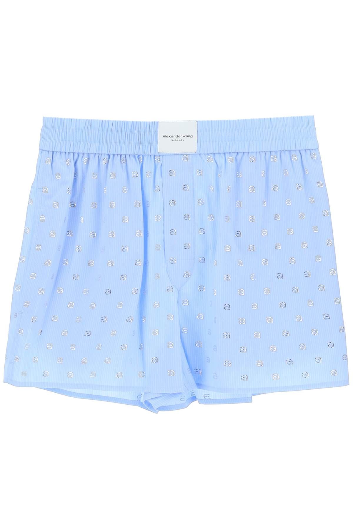 Alexander Wang ALEXANDER WANG boxer shorts with rhineston monogram