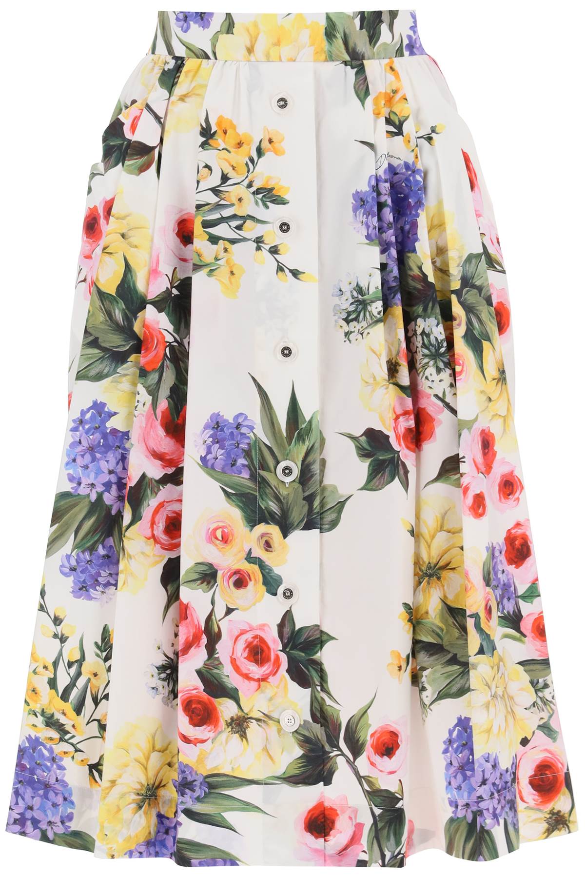 Dolce & Gabbana DOLCE & GABBANA rose garden circular skirt