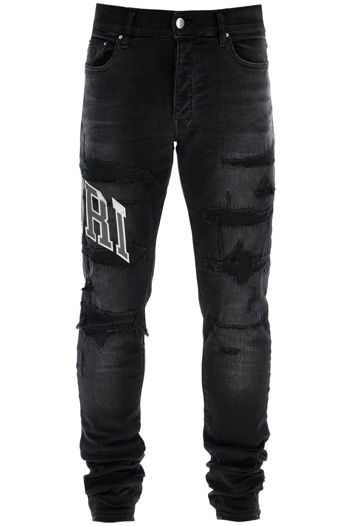 Amiri AMIRI skinny jeans with varsity logo