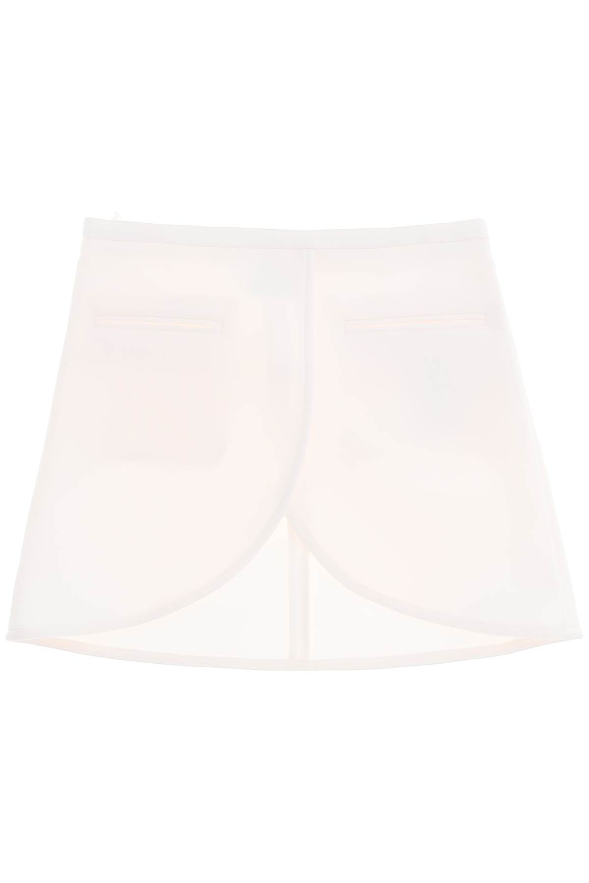 Courrèges COURREGES ellipse twill mini skirt in